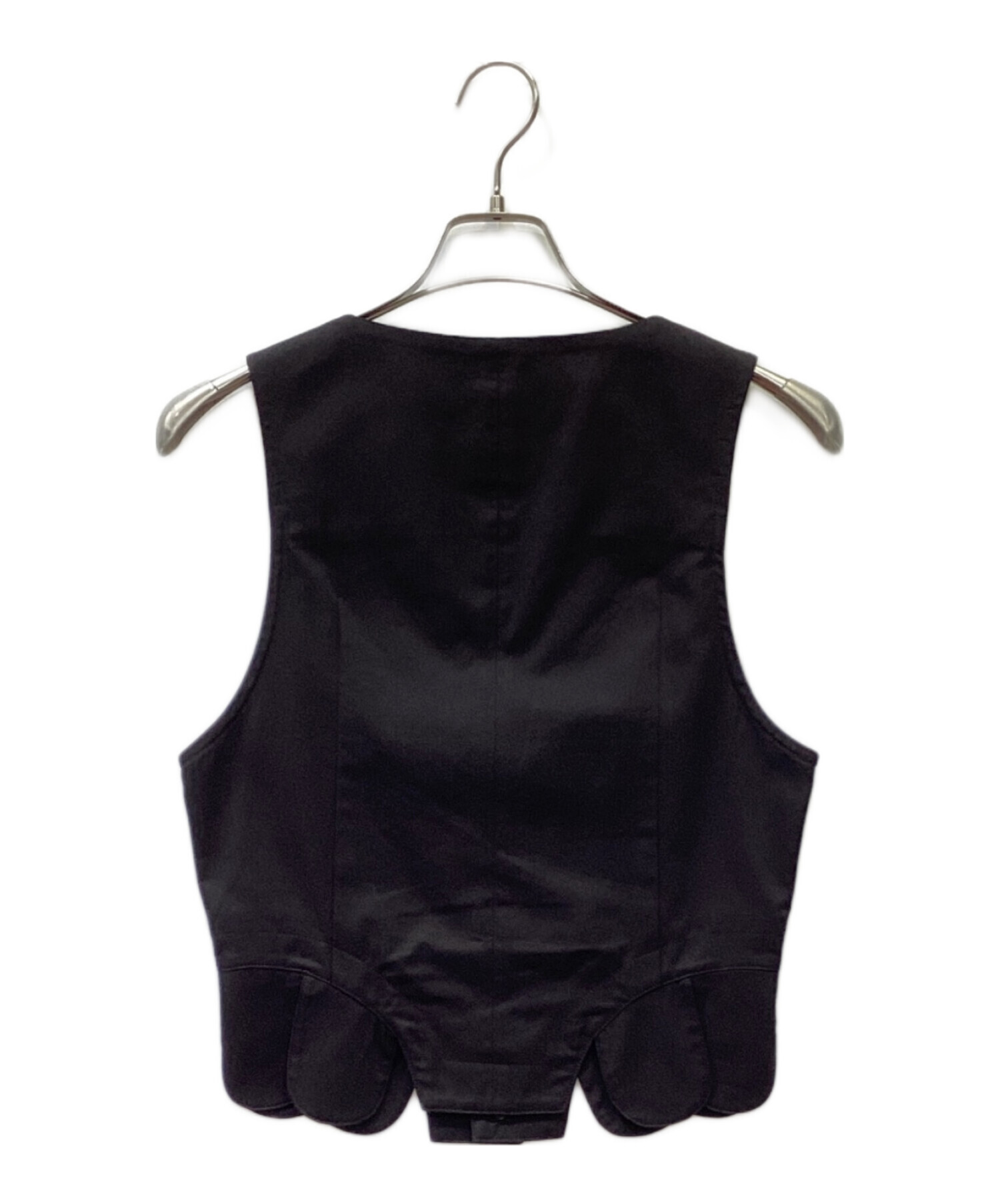中古・古着通販】LIMI feu (リミフゥ) デザインベスト ブラック 中古・古着通販】LIMI feu (リミフゥ) デザインベスト ブラック