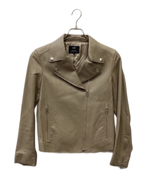 中古・古着通販】23区 (ニジュウサンク) ラムレザーダブルライダース