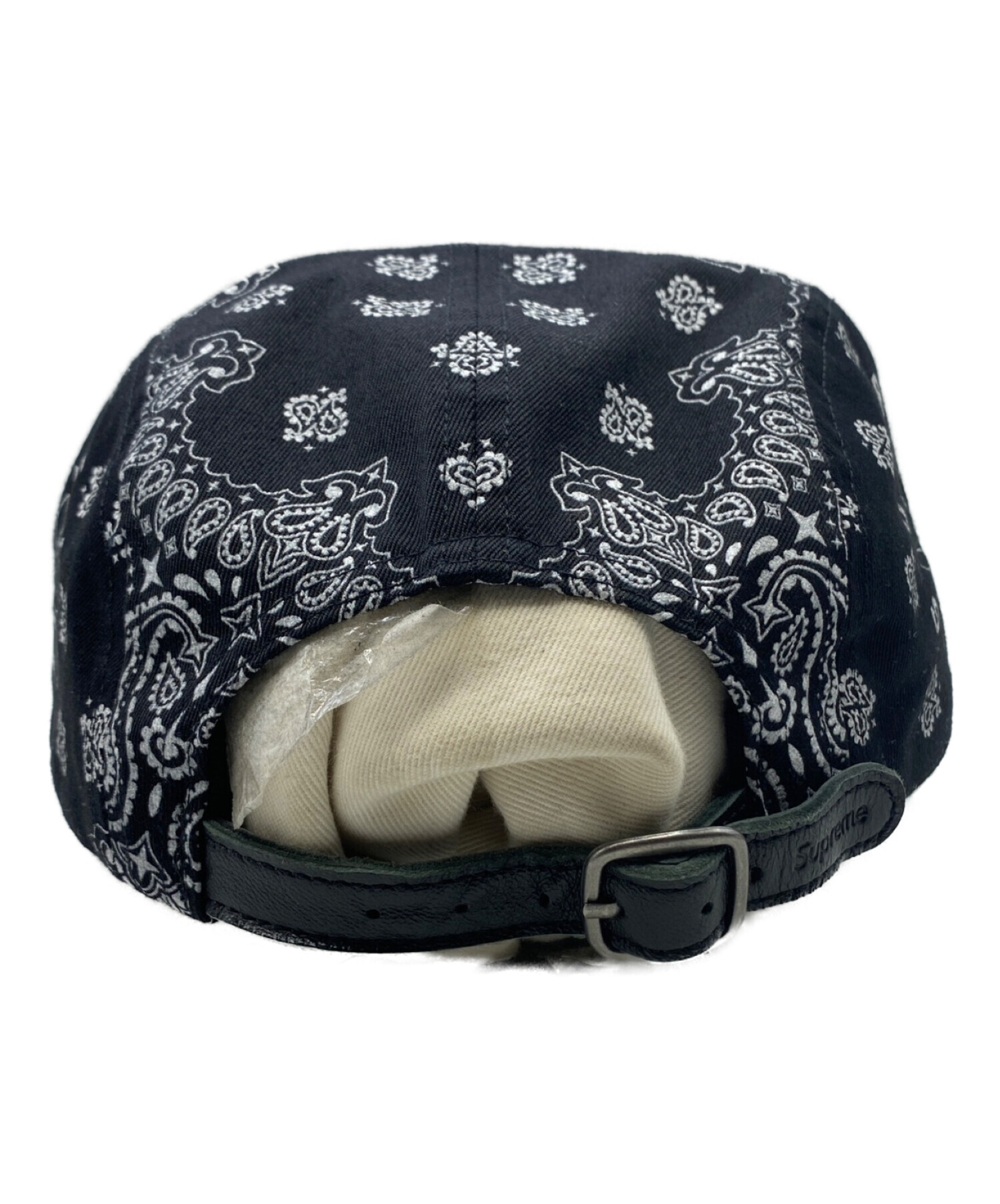 中古・古着通販】SUPREME (シュプリーム) BANDANA CAMP CAP ブラック