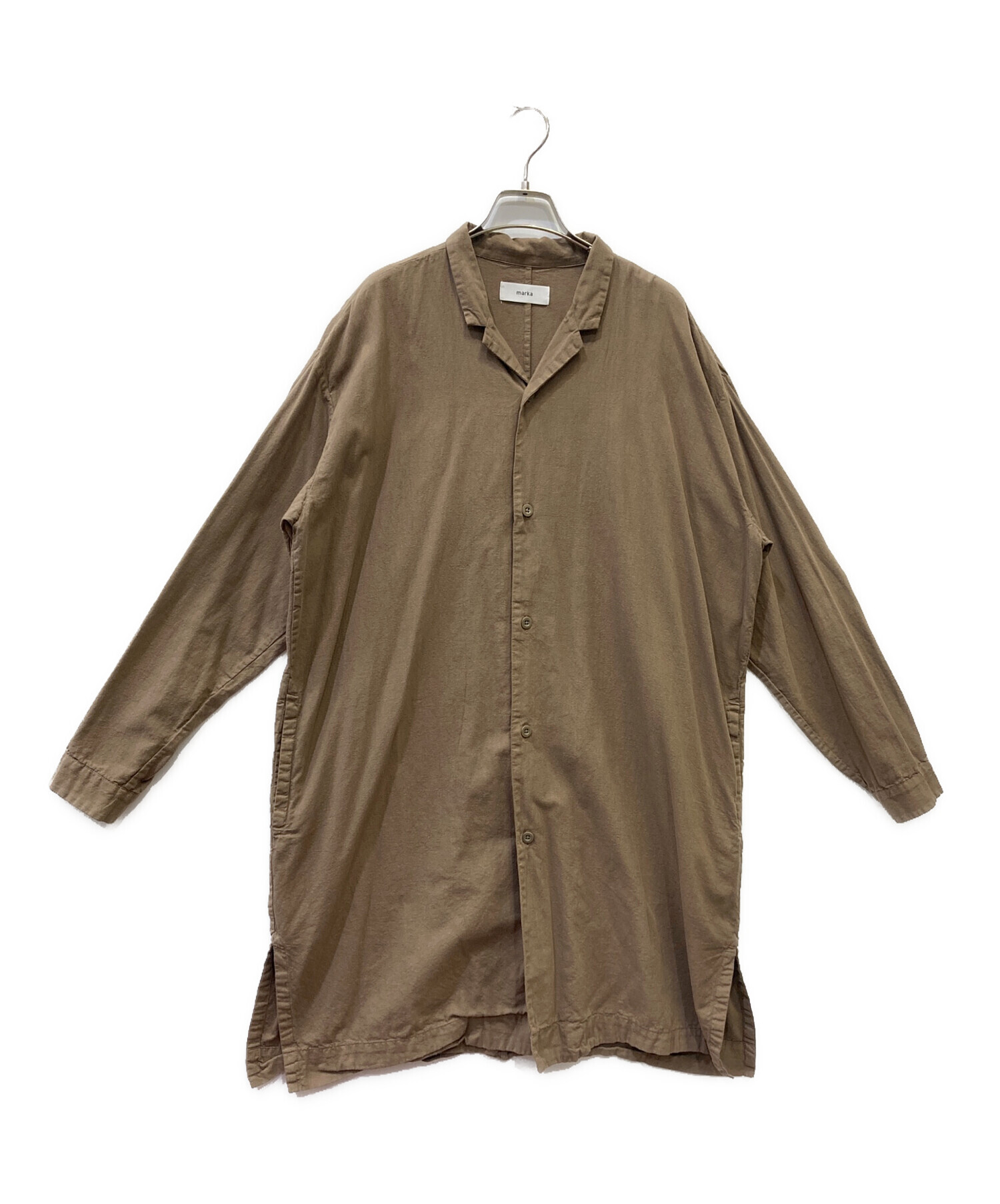 中古・古着通販】MARKA (マーカ) シャツコート ブラウン サイズ:2