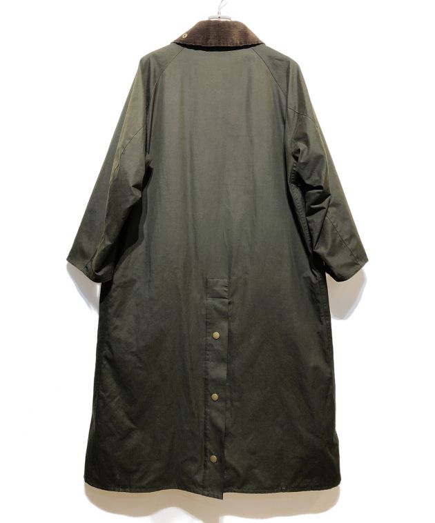 Barbour ステンカラーコート サイズ38 オリーブ 中古・古着通販】Barbour (バブアー) ステンカラーコート