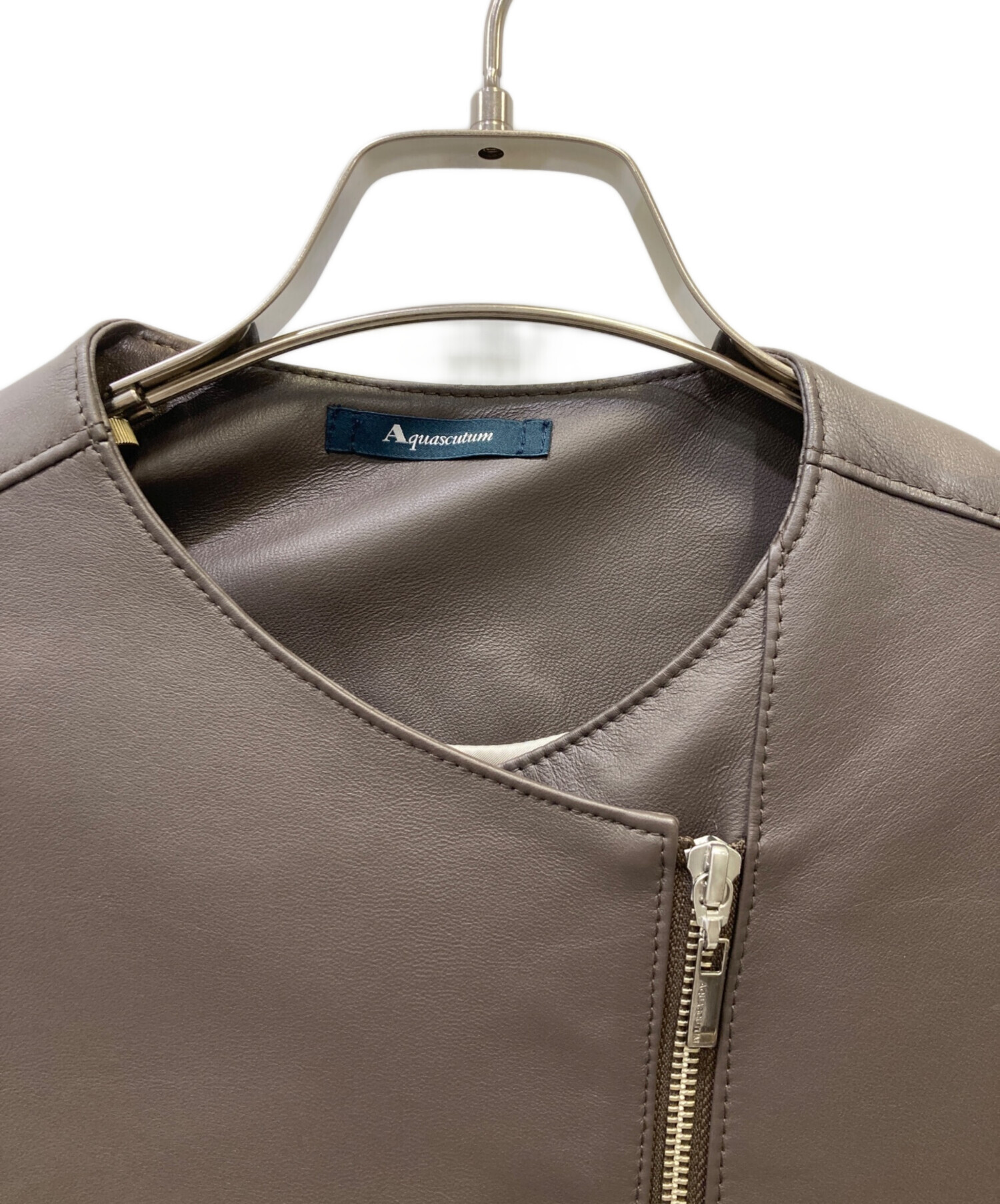 中古・古着通販】Aquascutum (アクアスキュータム) レザーライダース