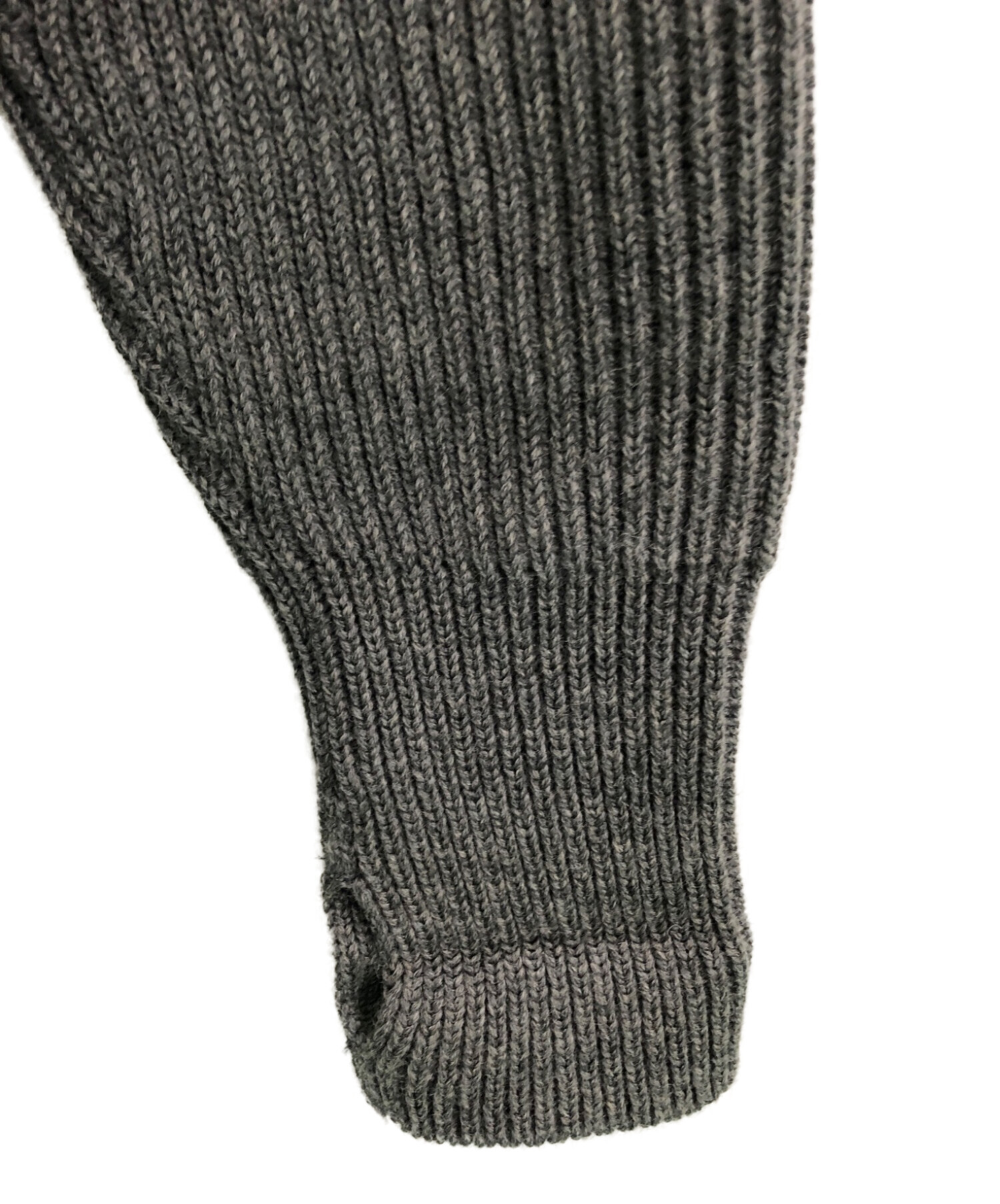 極美品ANDERSEN-ANDERSEN 5ゲージグレー ニットセーター L 中古・古着