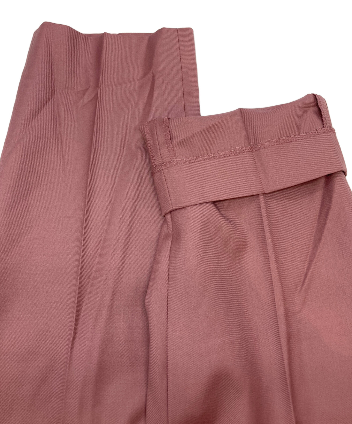 美品 drawer ドゥロワー ベビーピンク 34 DRAWER (ドゥロワー) シルク  