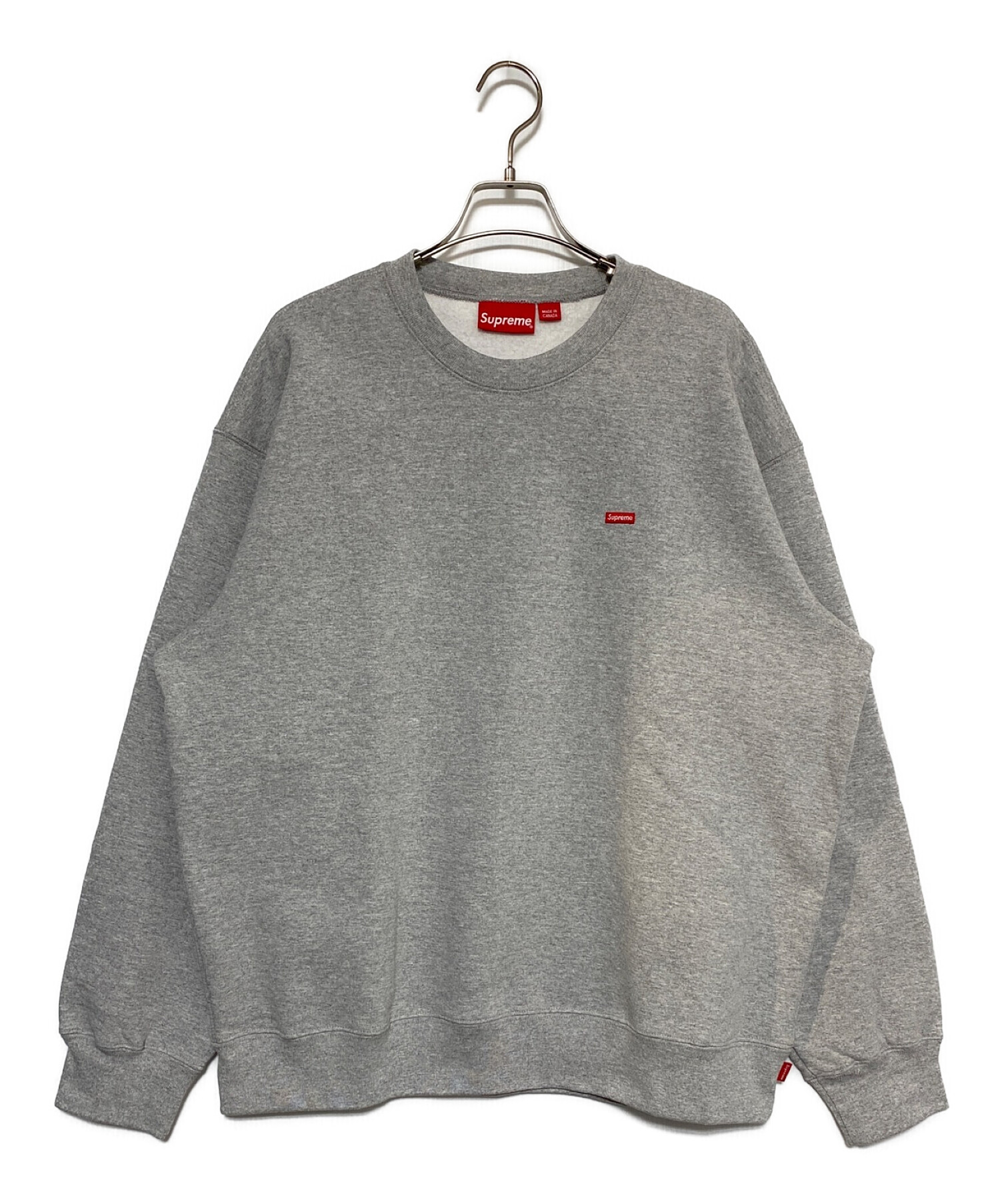 中古・古着通販】SUPREME (シュプリーム) Small Box Crewneck グレー 