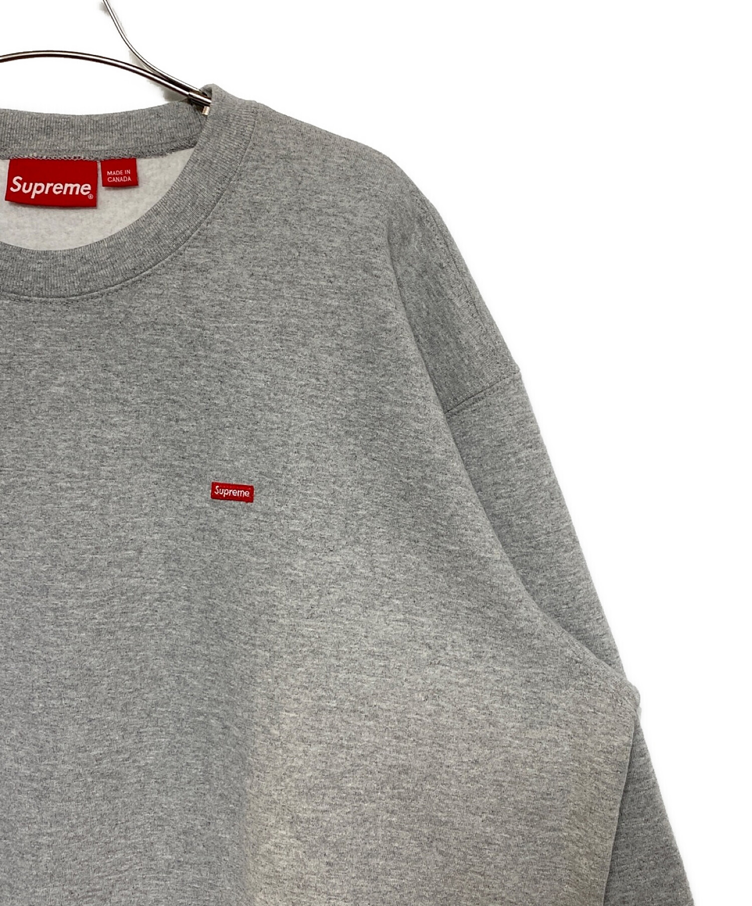 中古・古着通販】SUPREME (シュプリーム) Small Box Crewneck グレー 