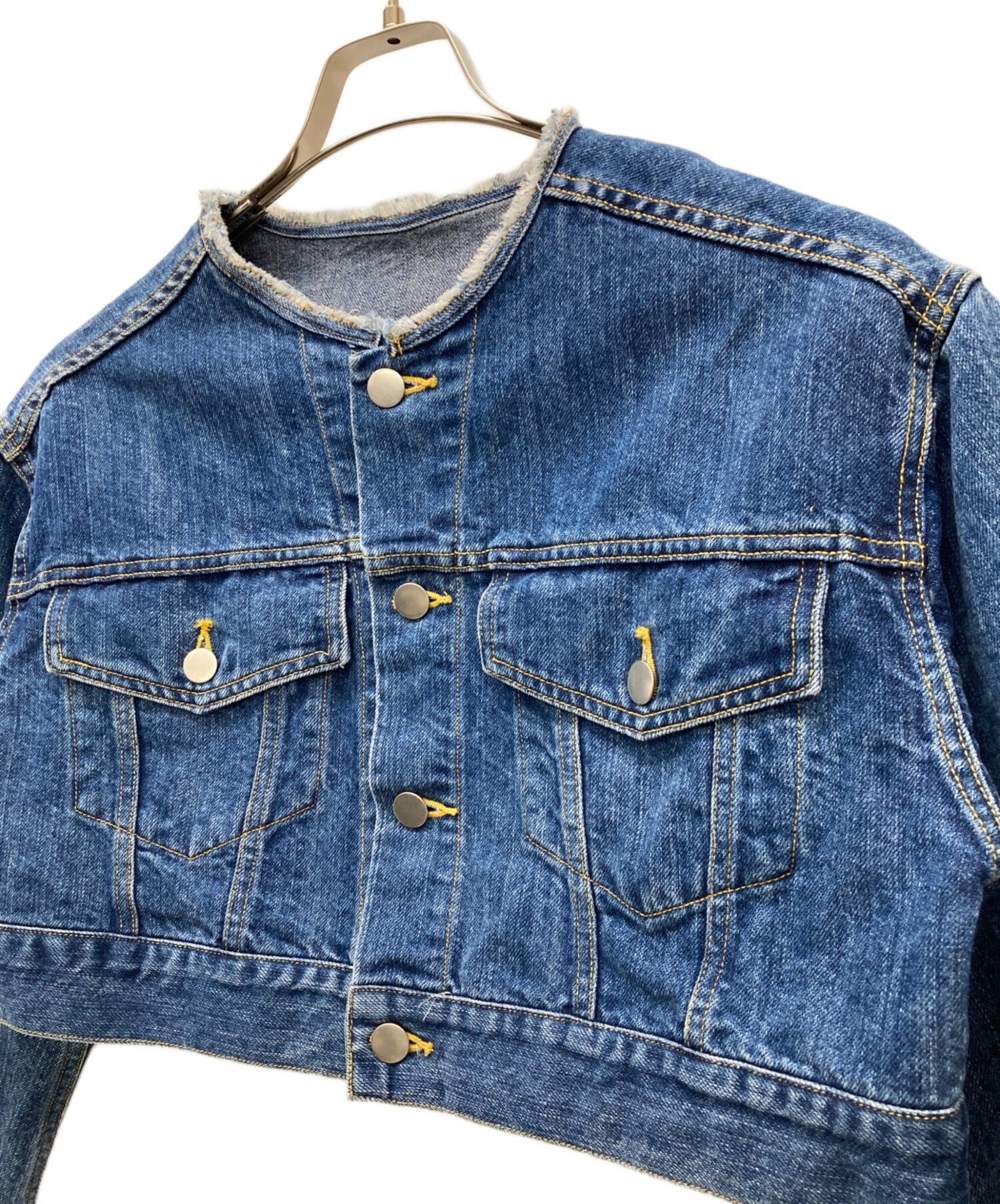 venit ジャケット Venit/ヴェニット TAPE YARN KNIT JACKET（ノーカラージャケット