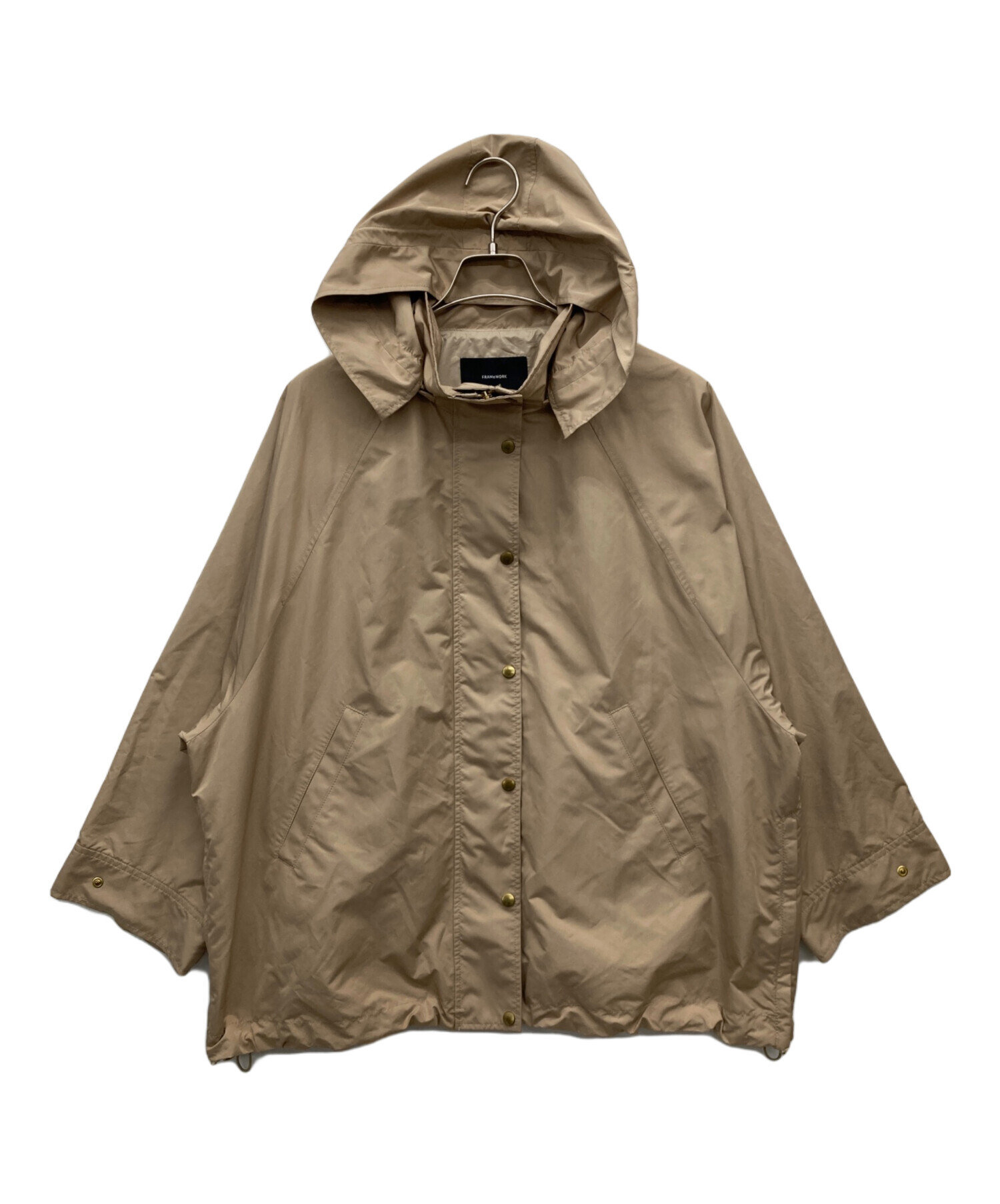 中古・古着通販】FRAMeWORK (フレームワーク) タフタポンチョブルゾン