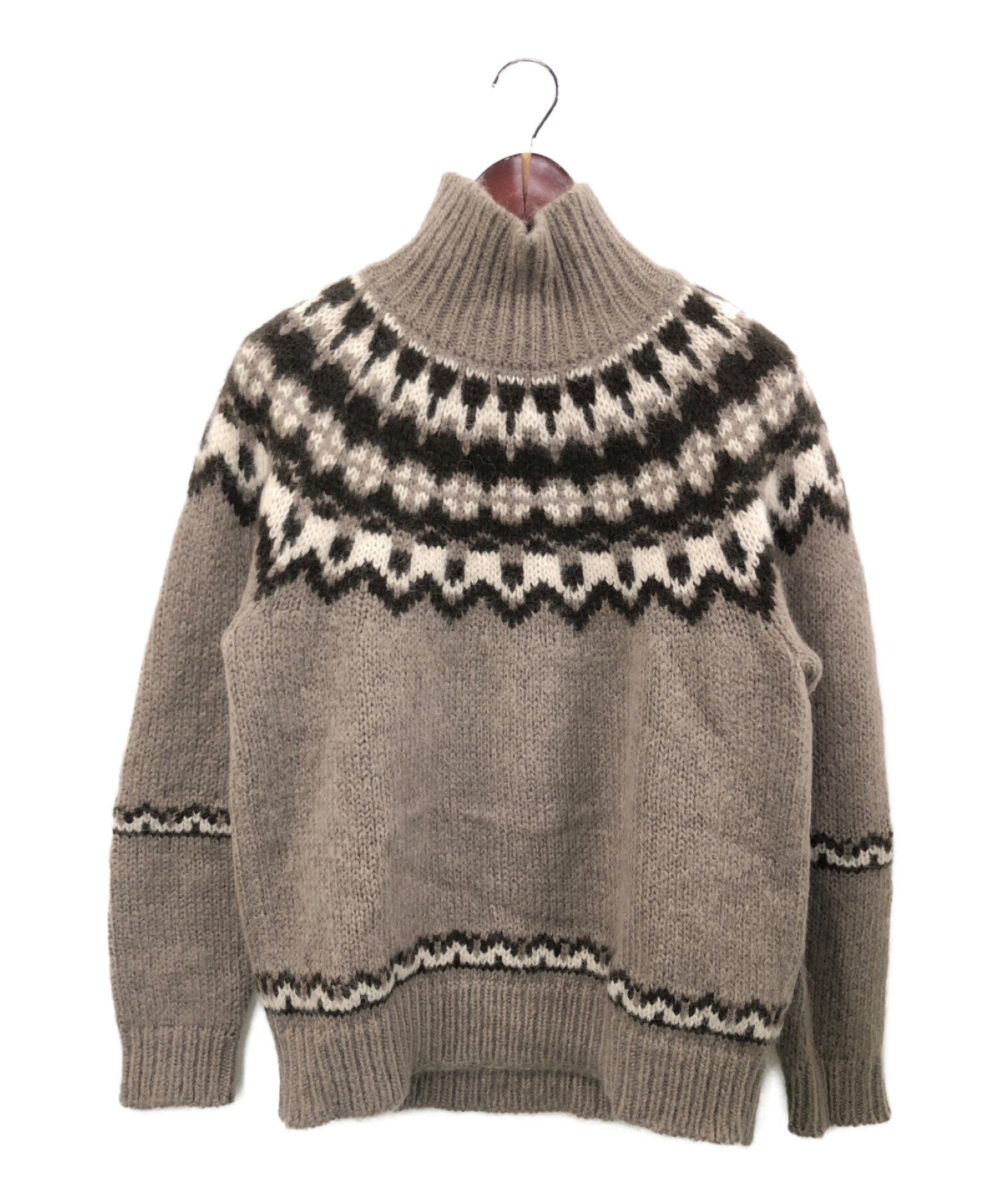 BATONER モヘヤノルディックセーター BATONER ノルディックセーター