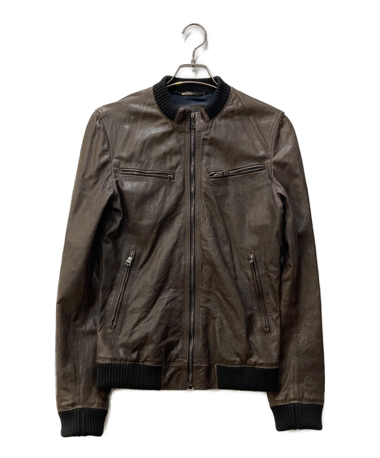 中古・古着通販】DOLCE & GABBANA (ドルチェ＆ガッバーナ) ラムレザー