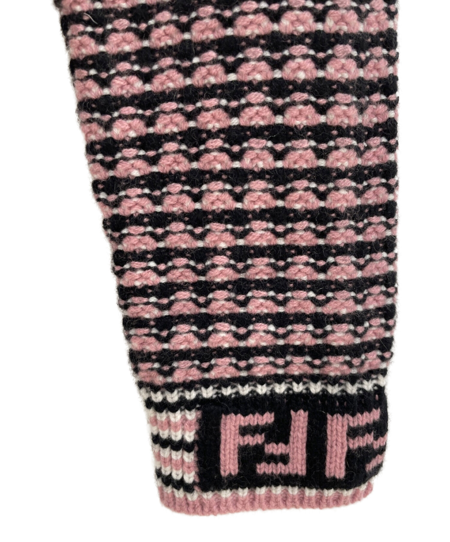 中古・古着通販】FENDI (フェンディ) バイカラータートルネックニット 