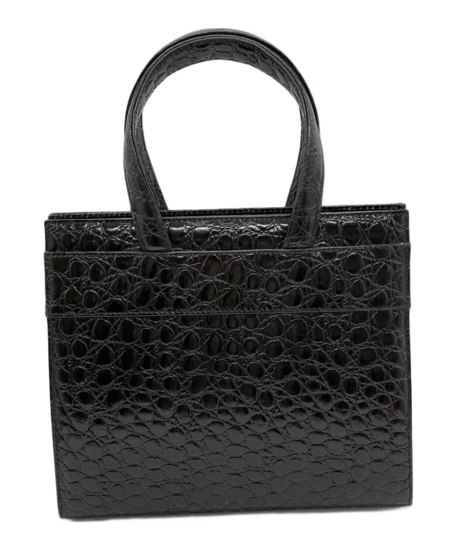 極美品✨サルヴァトーレフェラガモ ヴァラ クロコ型押し 2way ハンドバッグ