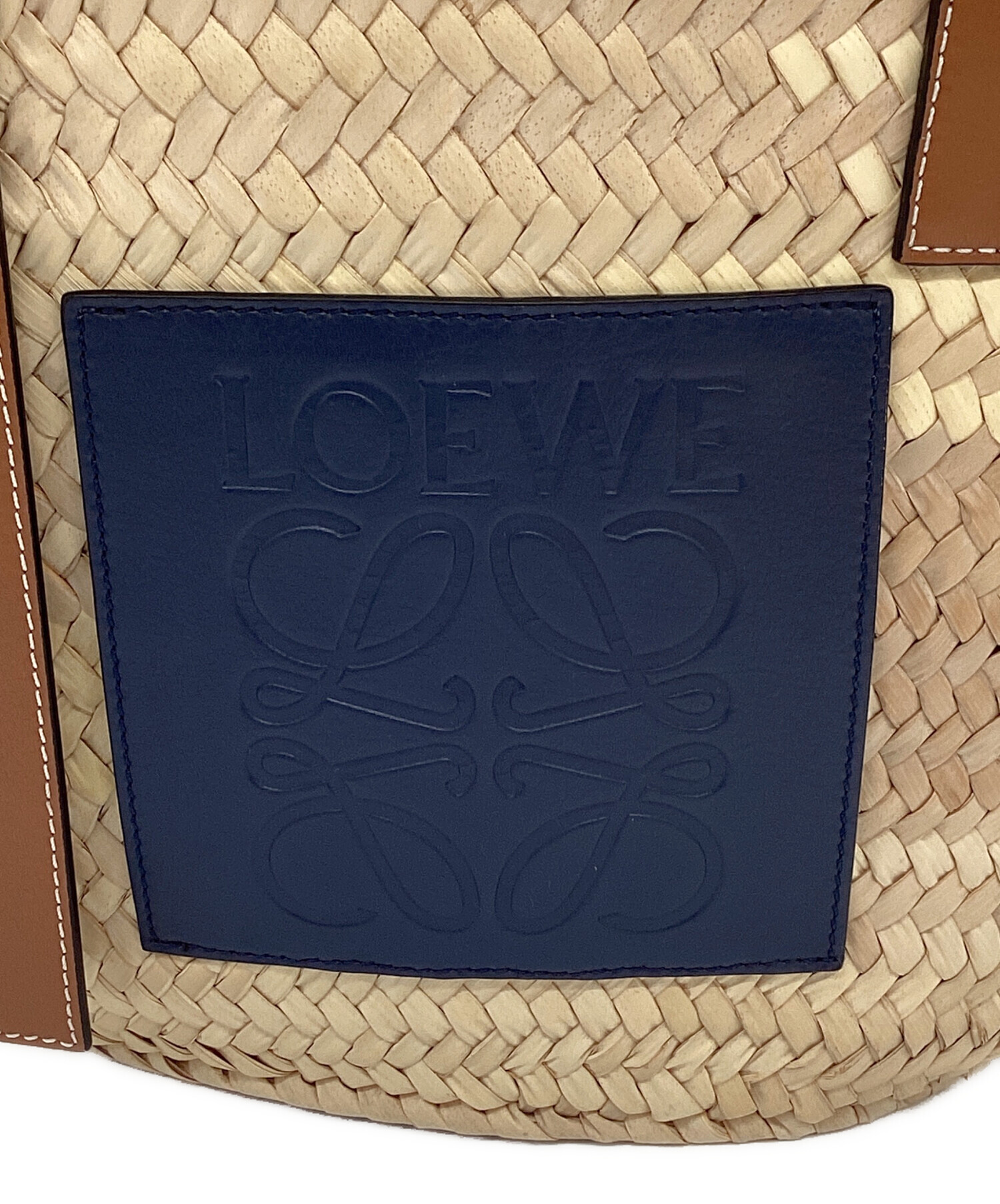 中古・古着通販】LOEWE (ロエベ) カゴバッグ ベージュ｜ブランド・古着 