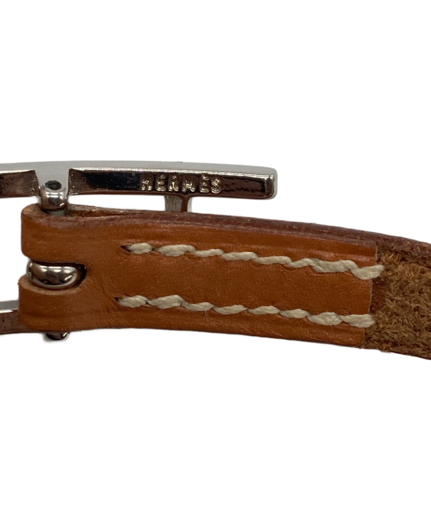 中古・古着通販】HERMES (エルメス) レザーブレスレット ブラウン