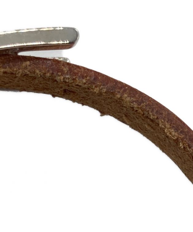 最終値下げ❗️「超美品」HERMES ブラウンレザーブレスレット 中古・古着通販】HERMES (エルメス) レザーブレスレット