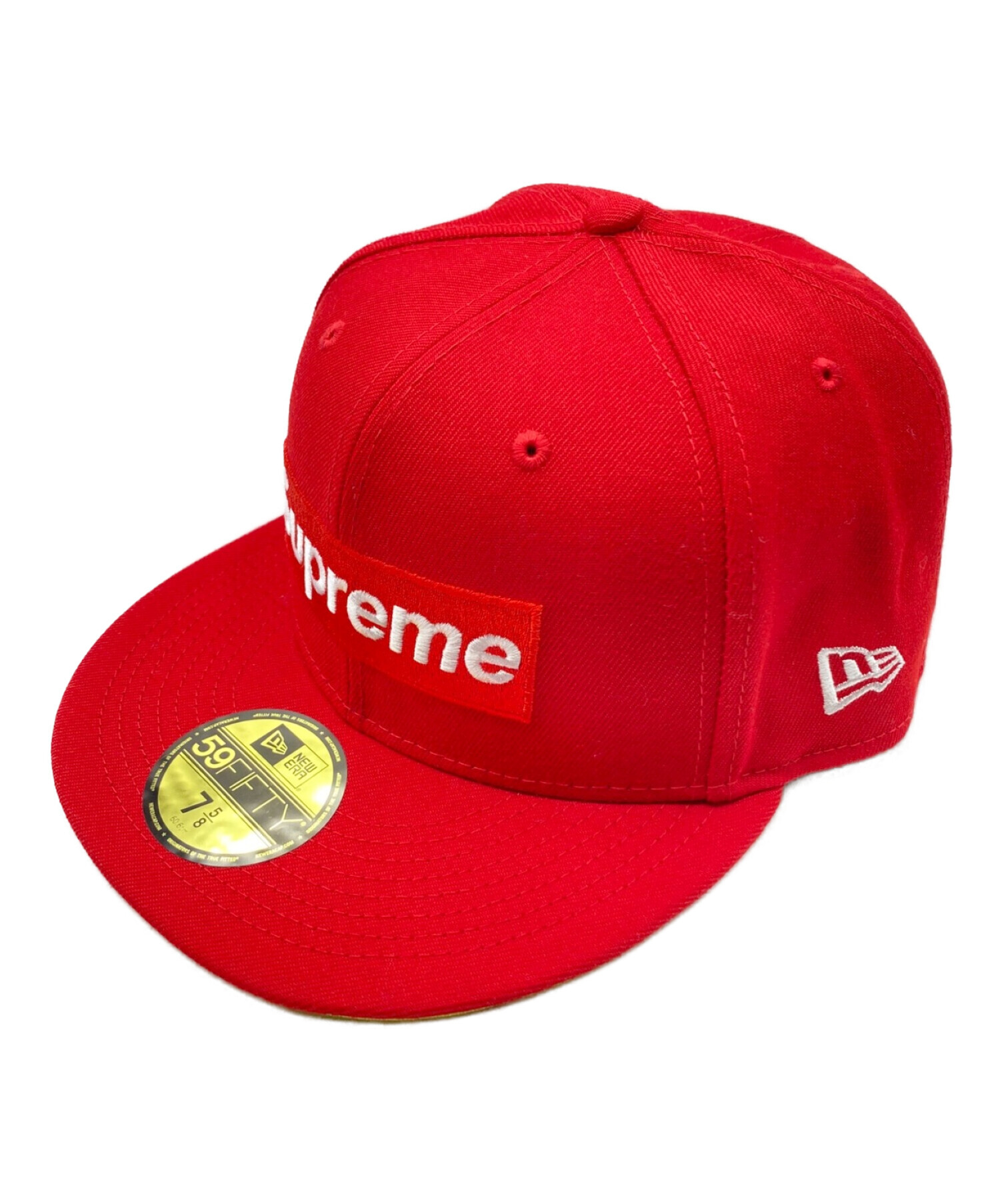 帽子 Supreme New Era box 7 1/2 帽子 supreme BOXロゴNEWERA赤7 5/8
