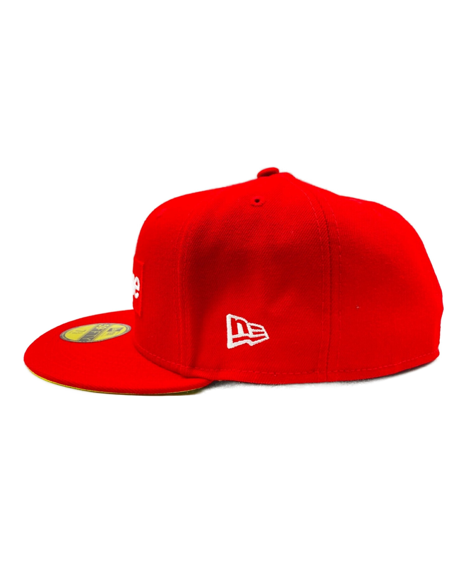 帽子 supreme BOXロゴNEWERA赤7 5/8