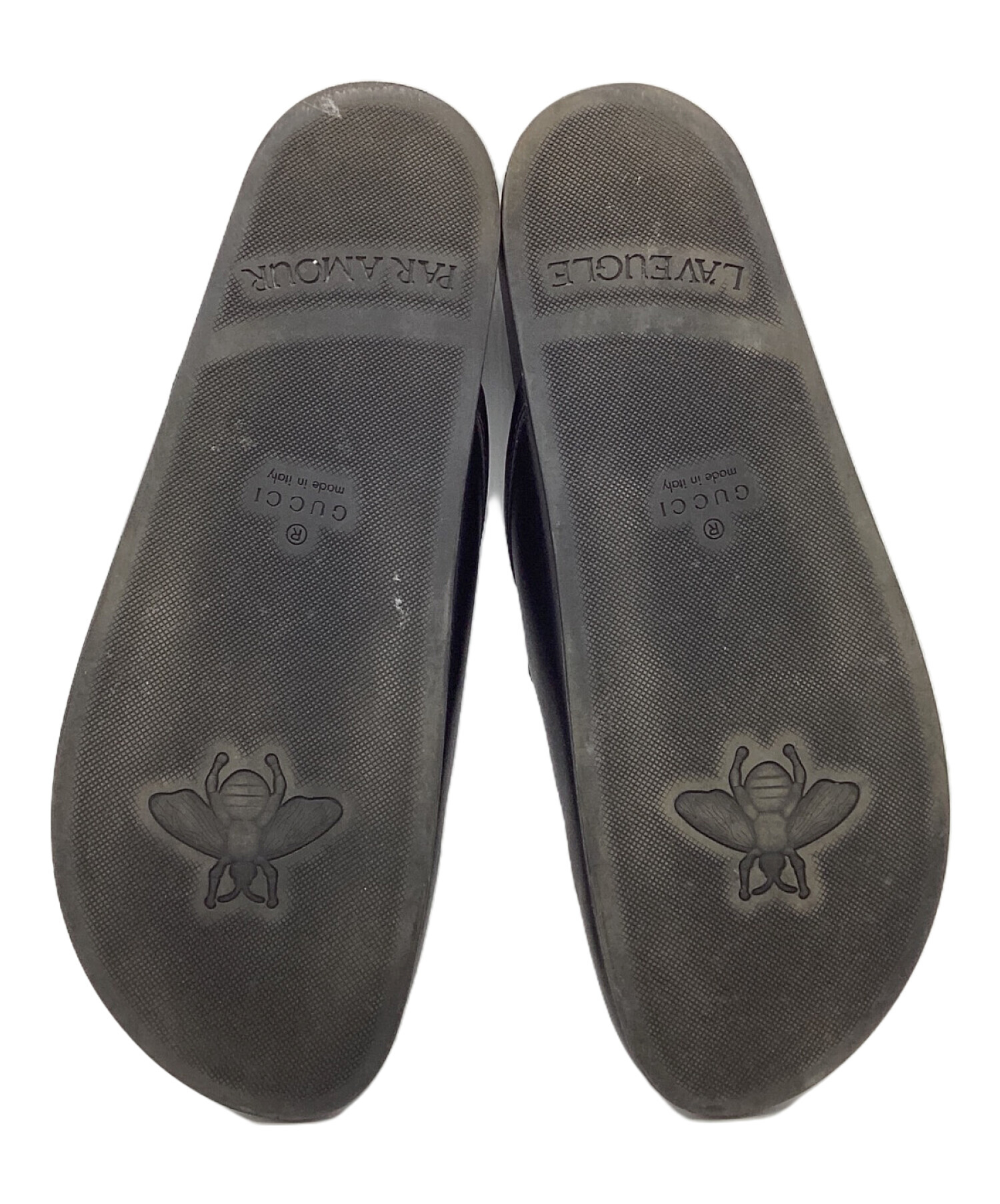 中古・古着通販】GUCCI (グッチ) ホースビットレザーサンダル ブラック