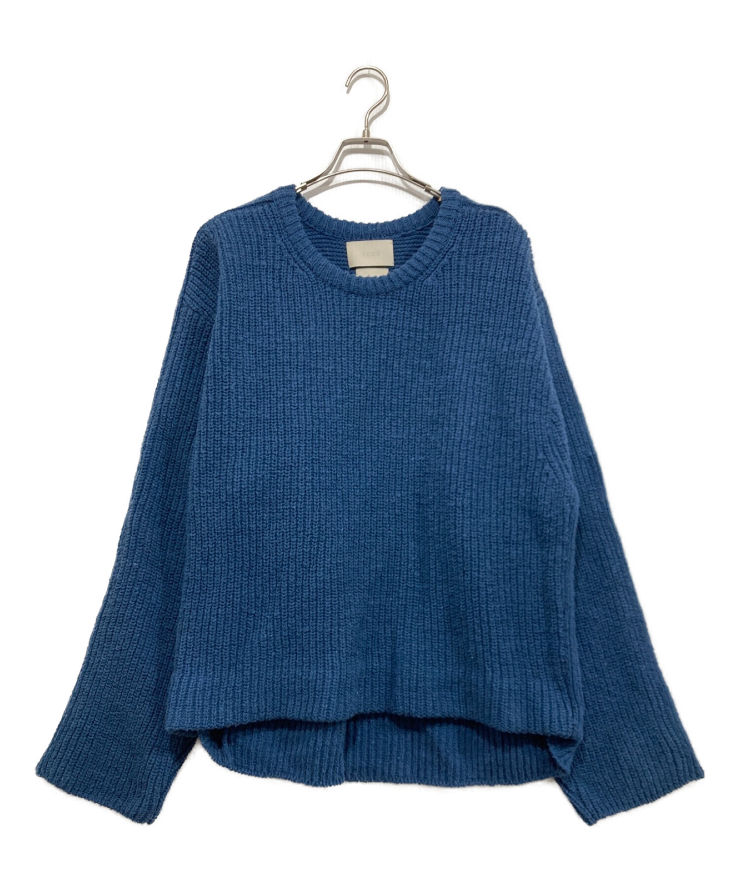 中古・古着通販】YOKE (ヨーク) コットンニット ブルー サイズ:2 