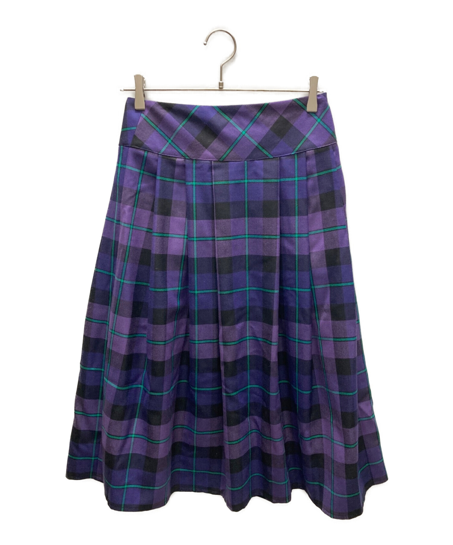 未使用品 オニールオブダブリン バスクスウィングスカート パープル 新品 O'NEIL of DUBLIN バスクスウィングスカート パープル