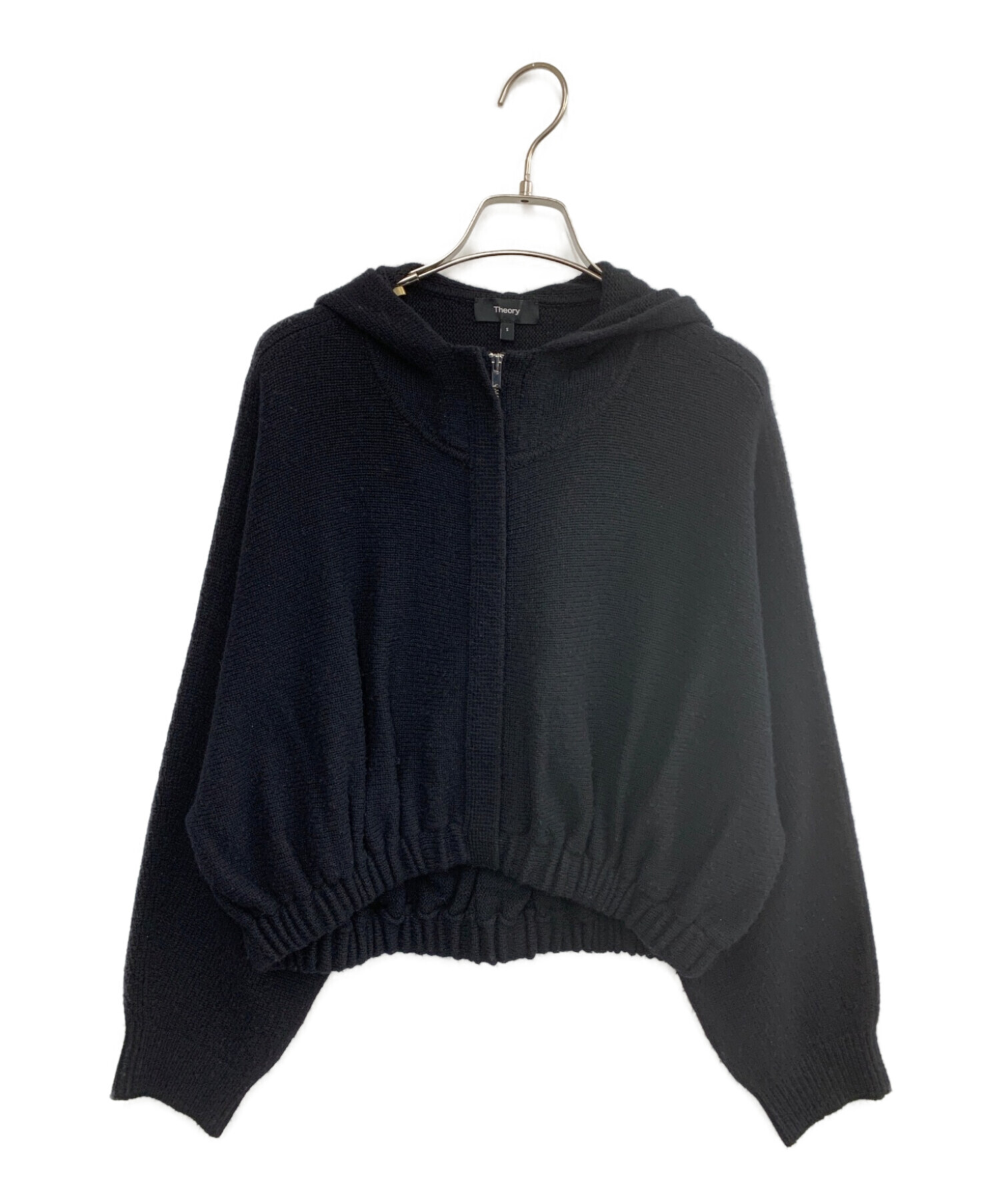 中古・古着通販】theory (セオリー) Lana Cash Cropped Hoody ブラック