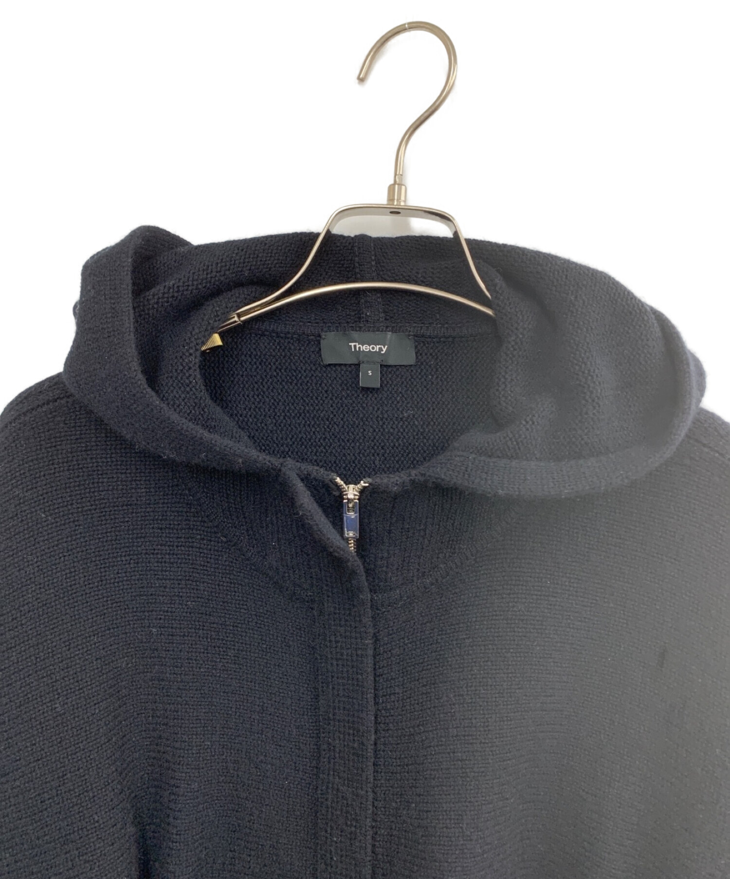 中古・古着通販】theory (セオリー) Lana Cash Cropped Hoody ブラック