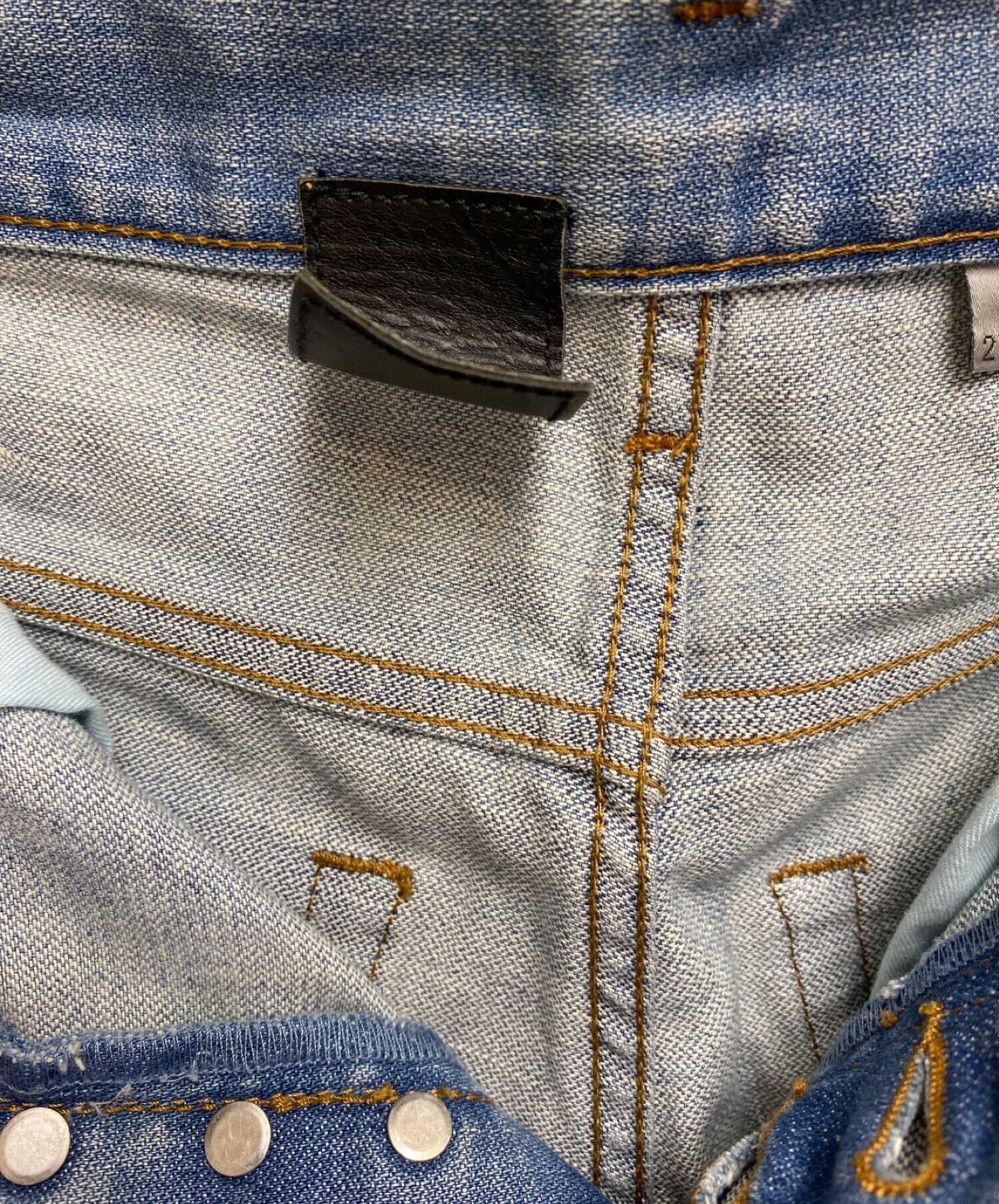 Dior ペイント加工 ストレートデニム サイズ : FREE SIZE 中古・古着通販】DIOR HOMME (ディオール オム) ペンキ加工デニム