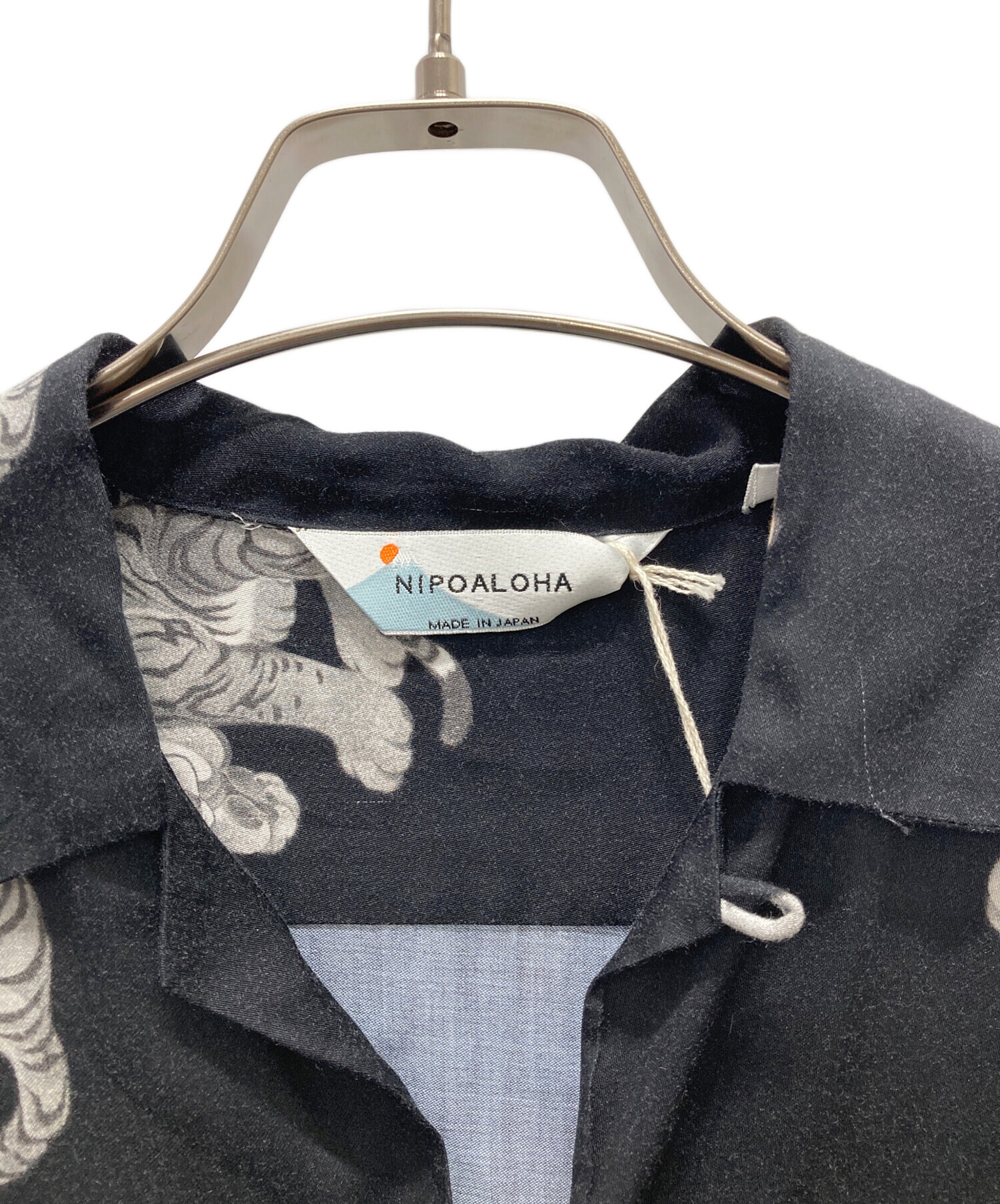 中古・古着通販】NIPOALOHA (二ポアロハ) アロハシャツ ブラック