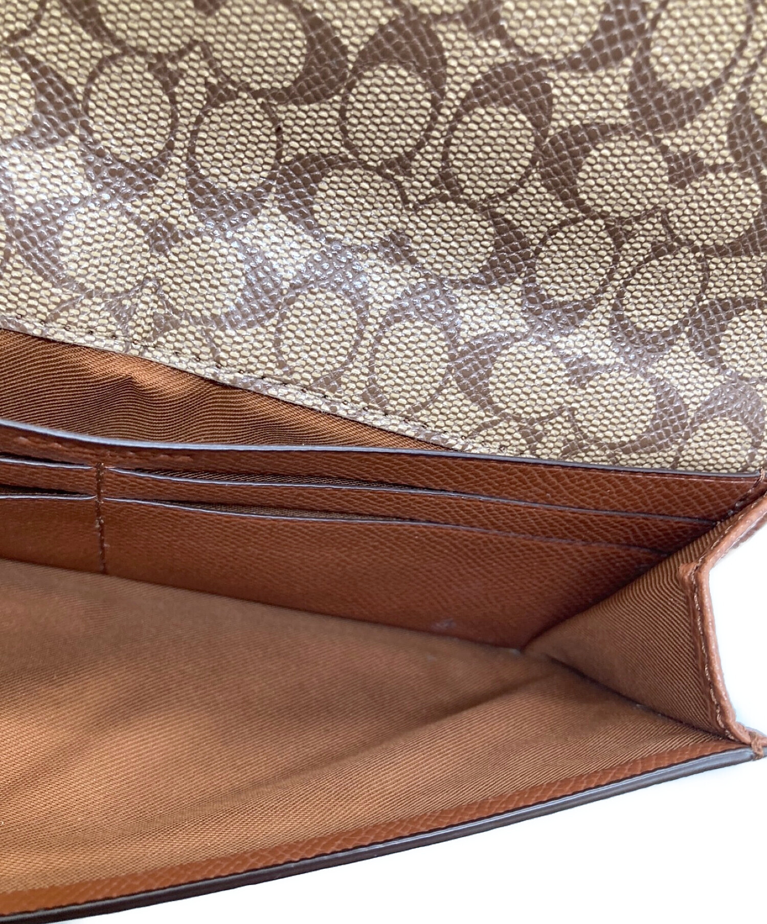 中古・古着通販】COACH (コーチ) 長財布 ブラウン｜ブランド・古着通販