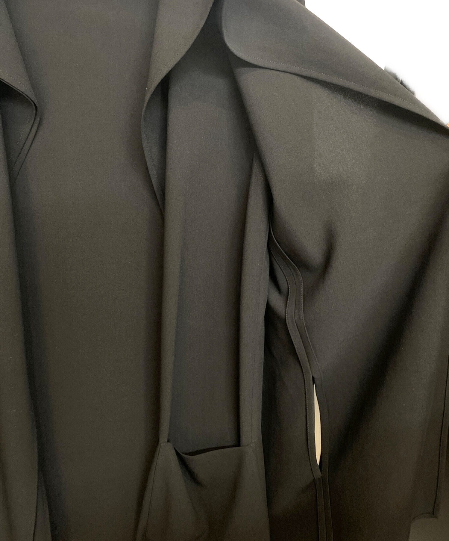 中古・古着通販】HERMES (エルメス) レイヤードボタンレスジャケット