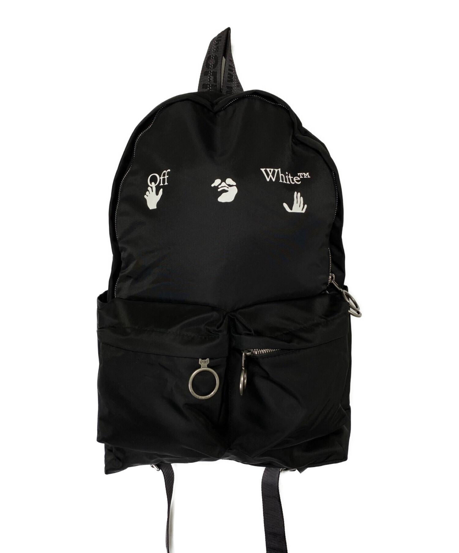 中古・古着通販】OFFWHITE (オフホワイト) バックパック ブラック 