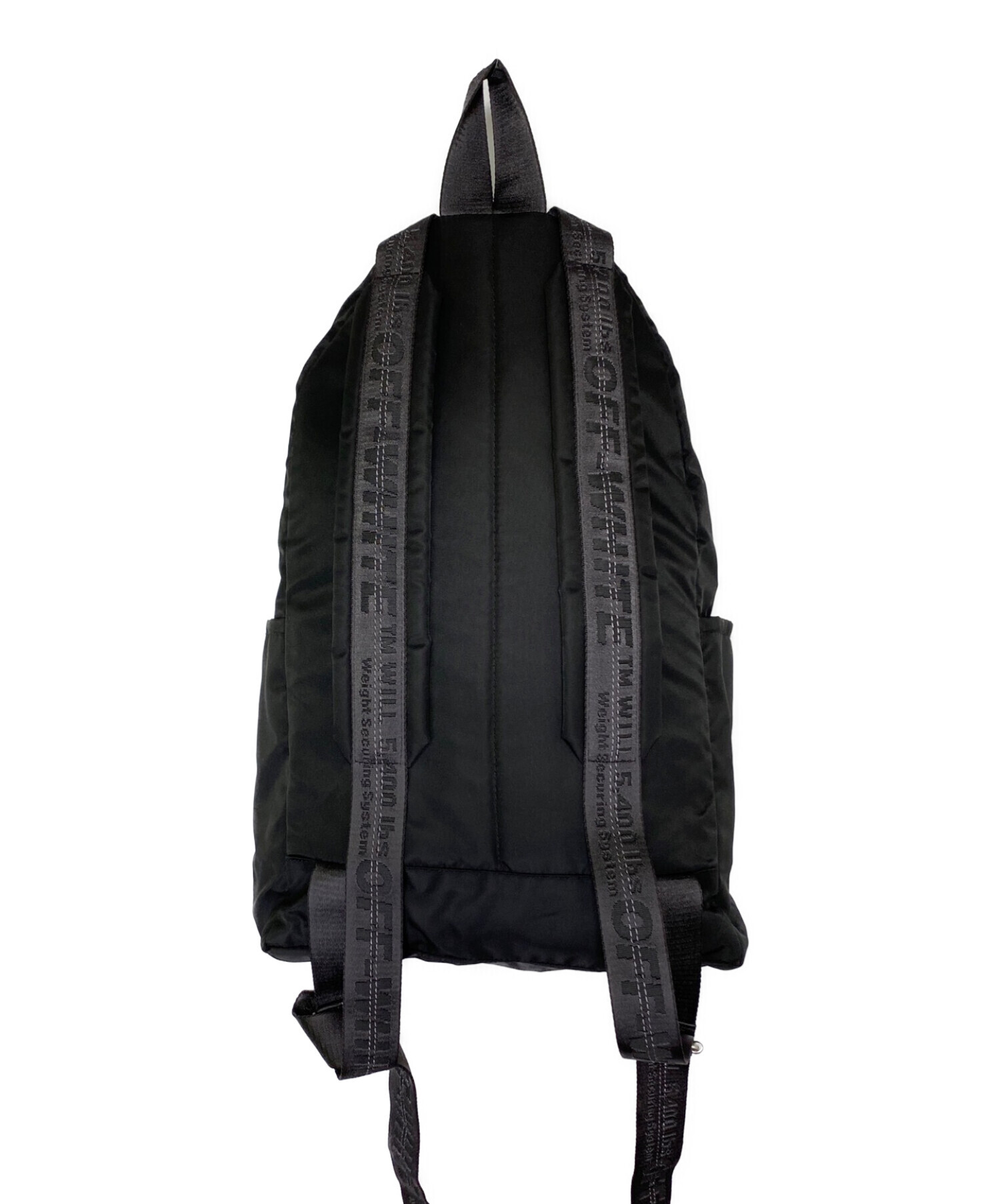 中古・古着通販】OFFWHITE (オフホワイト) バックパック ブラック 