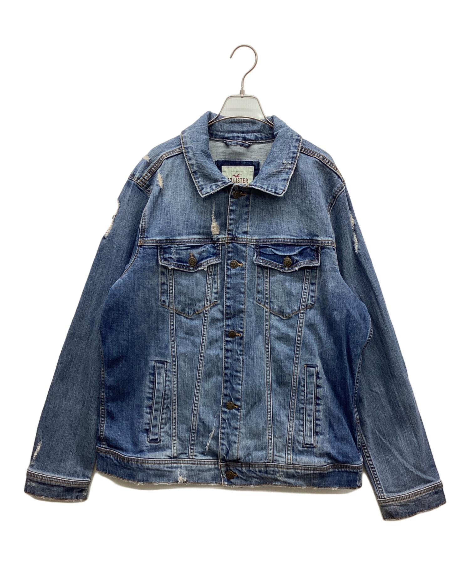 ホリスター ジャケット 古着 中古・古着通販】HOLLISTER (ホリスター) デニムジャケット ブルー