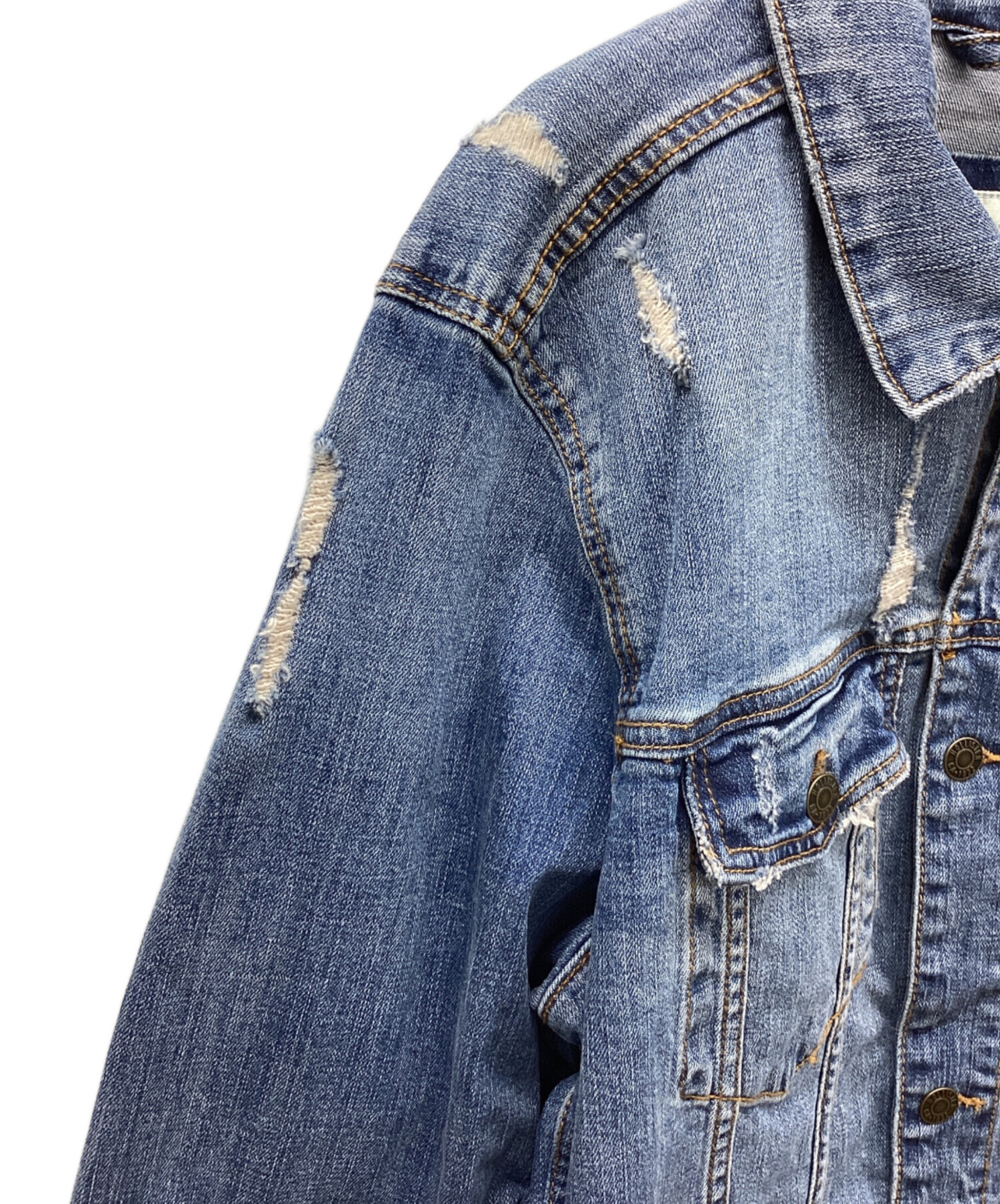 中古・古着通販】HOLLISTER (ホリスター) デニムジャケット ブルー
