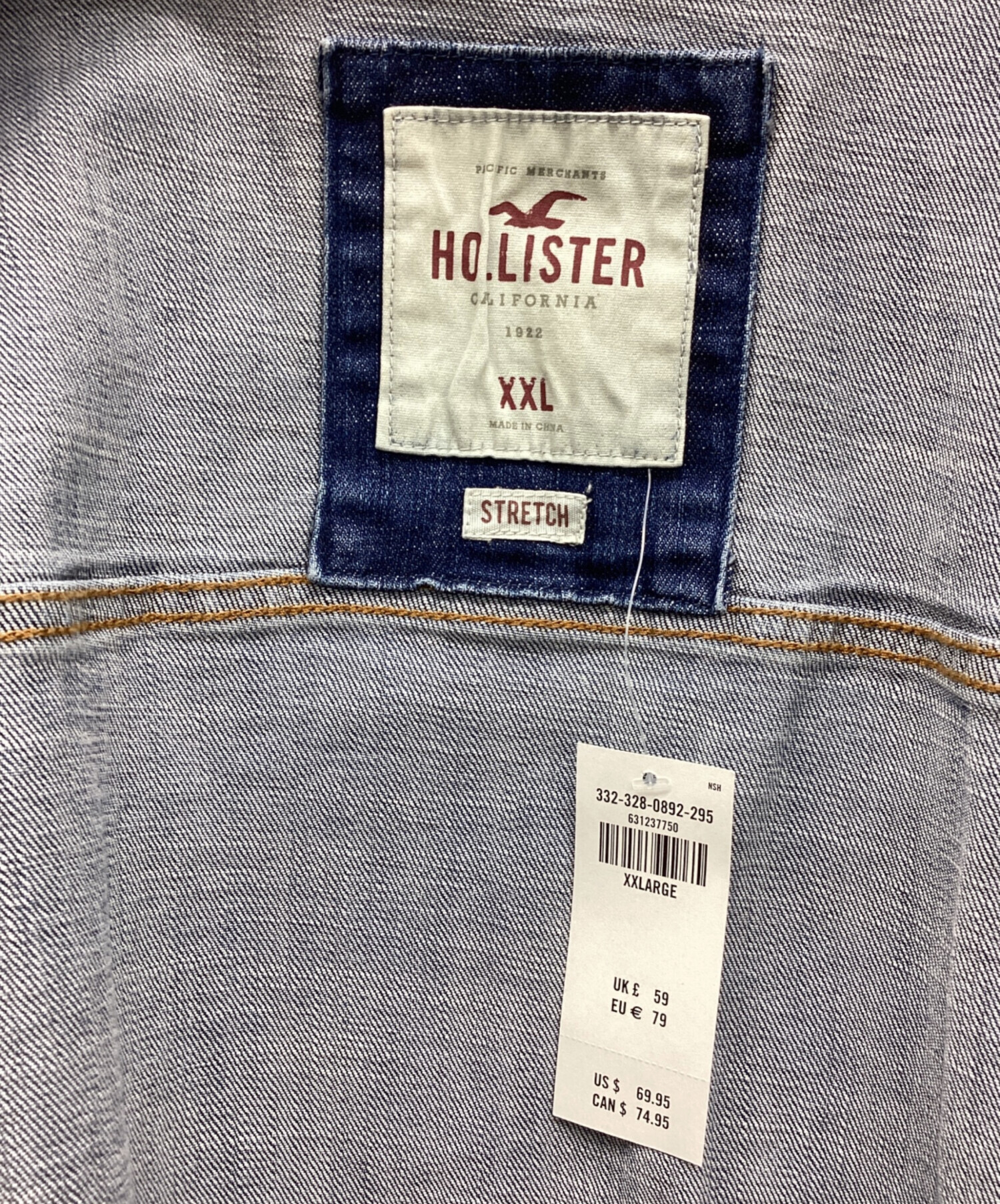 ホリスター ジャケット 古着 中古・古着通販】HOLLISTER (ホリスター) デニムジャケット ブルー
