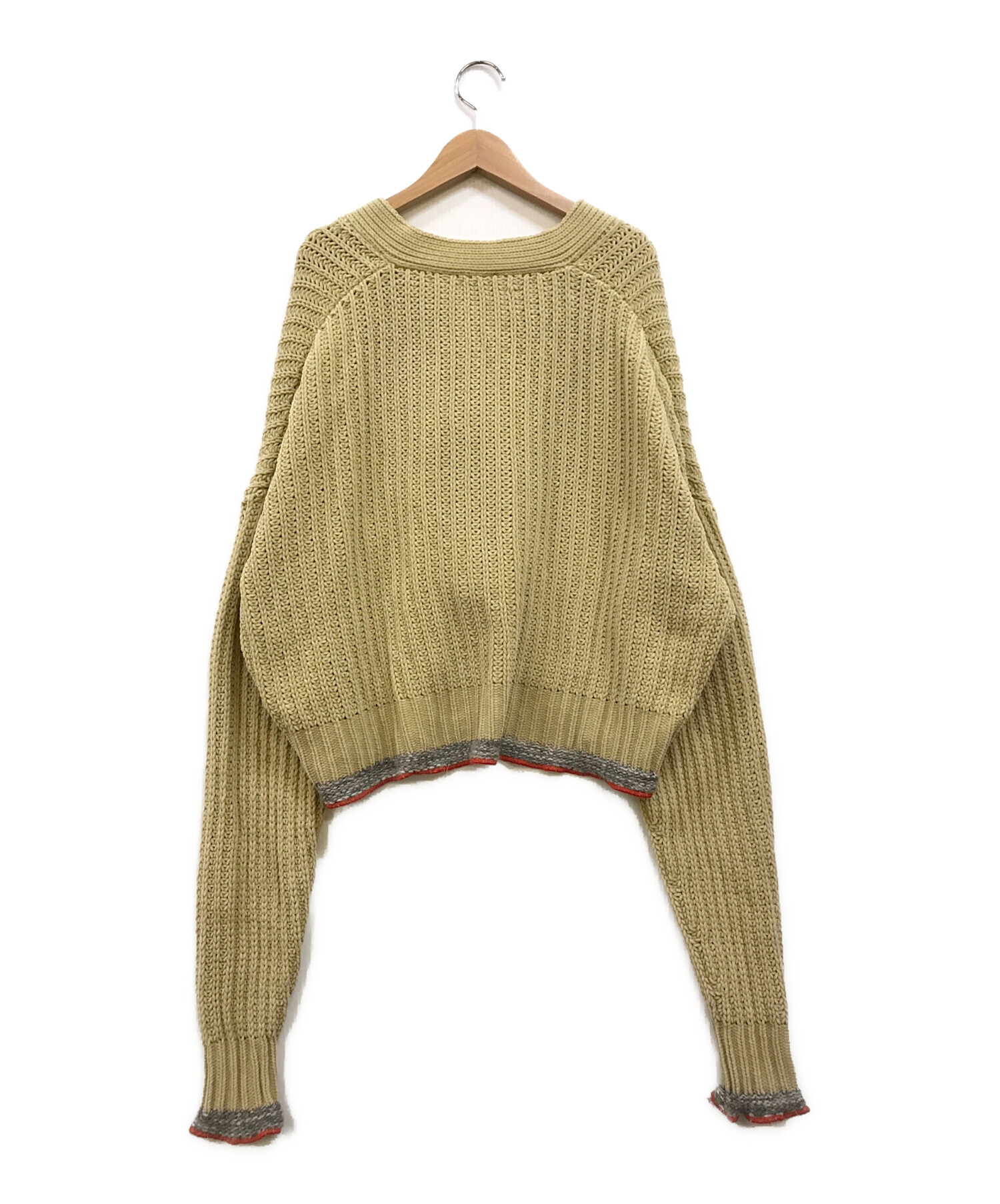 DIESEL クロップドセーターMサイズ M-PASADENA/クロップド丈ニット  