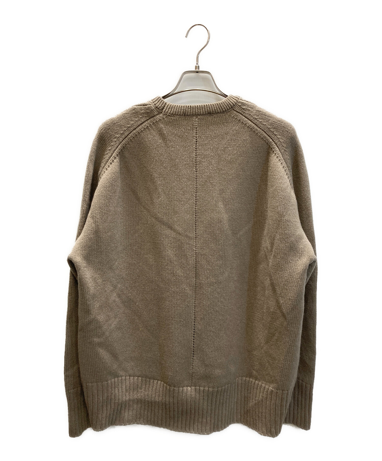 中古・古着通販】CINOH (チノ) ウールクルーネックニット ブラウン