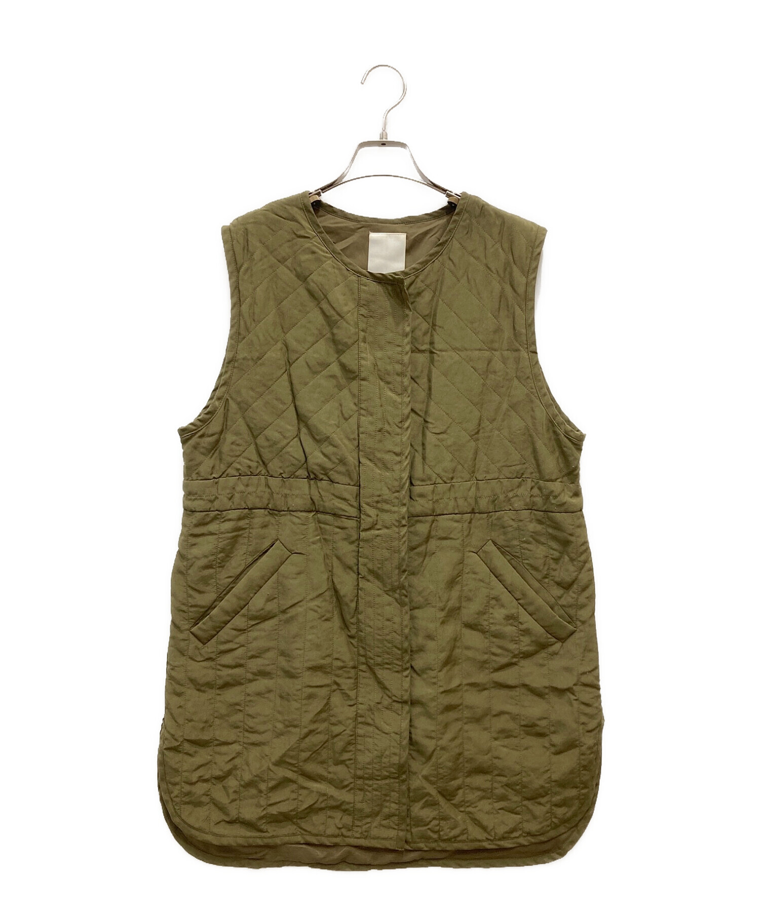 shenery シーナリー キルティングベスト カーキ