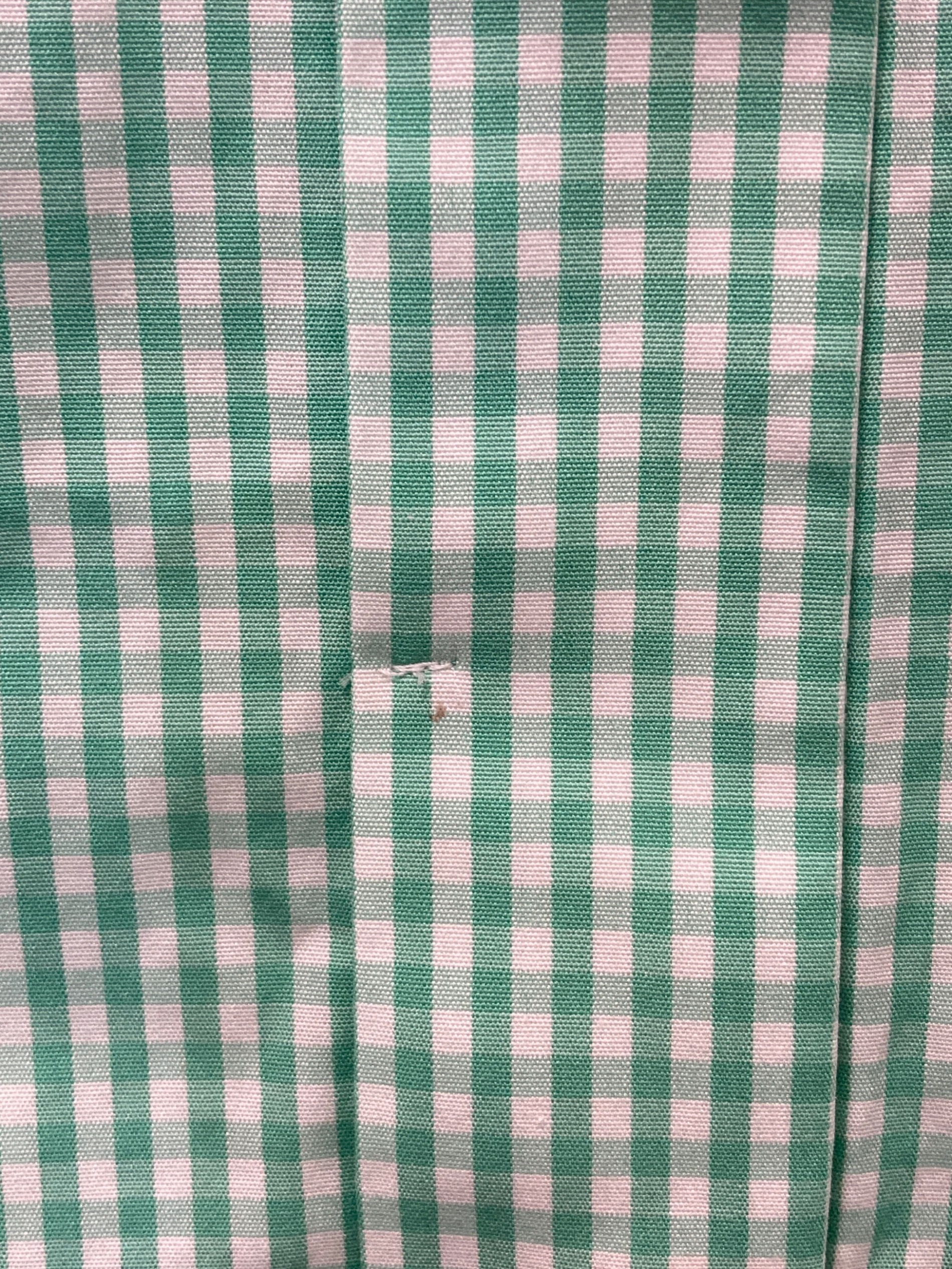 中古・古着通販】yori (ヨリ) ギンガムリボンパフスリーブブラウス 