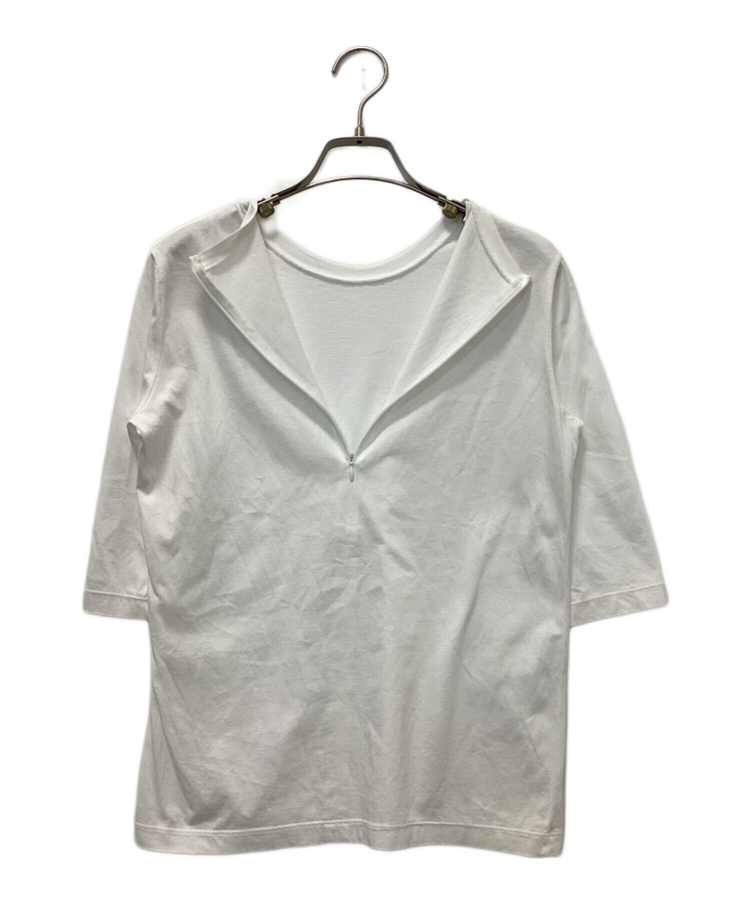SHE Tokyo シートーキョー Tシャツ・カットソー 1(S位) 白 【古着】【中古】 中古・古着通販】SHE TOKYO (シートーキョー) ドレスTシャツ ホワイト