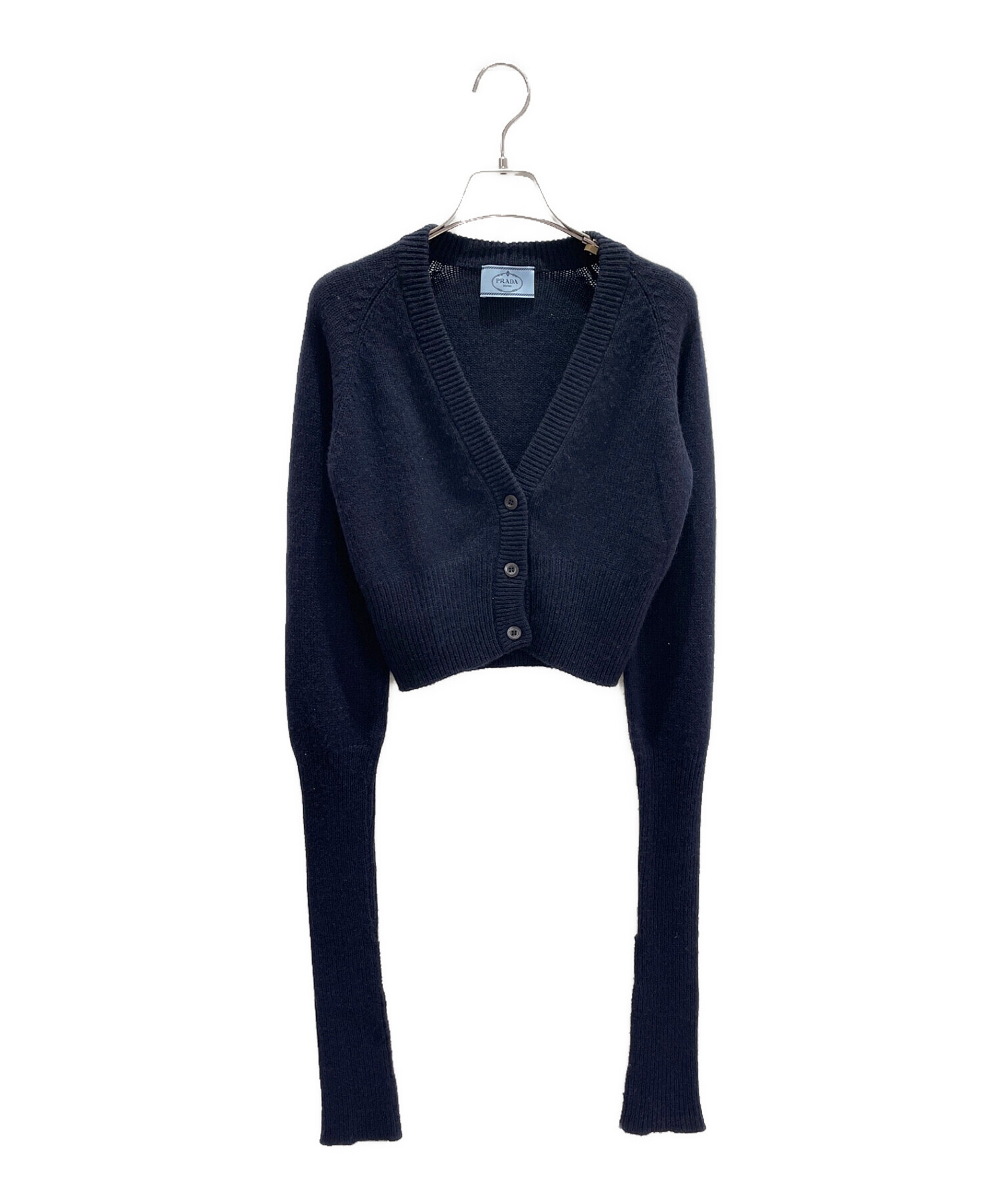 中古・古着通販】PRADA (プラダ) カシミヤクロップドカーディガン