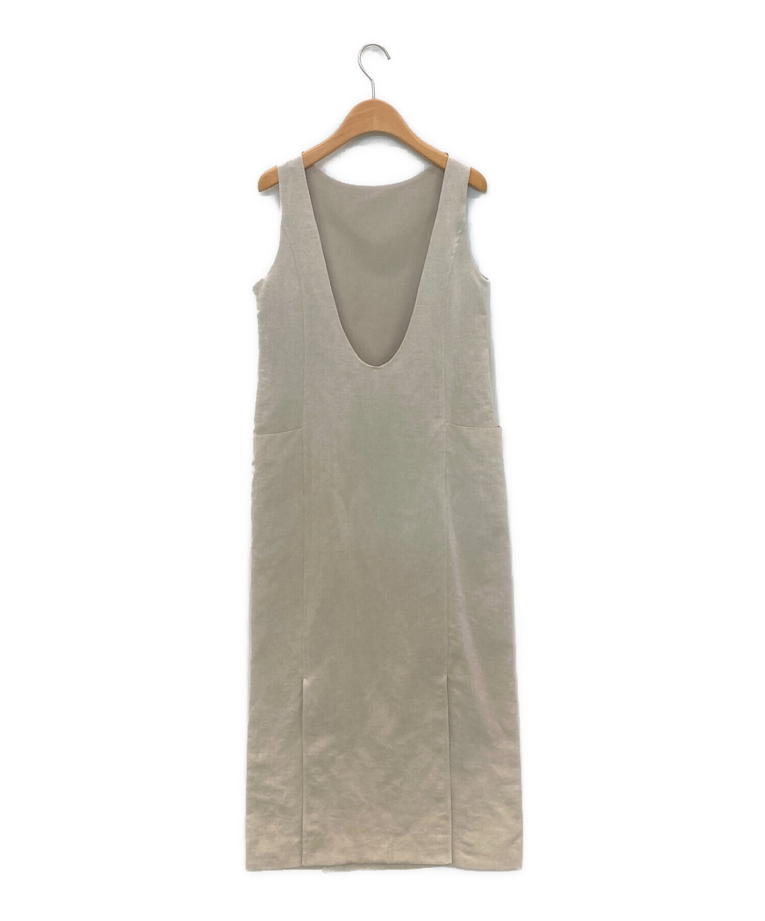 中古・古着通販】Noble (ノーブル) リネン混2WAYロングワンピース  