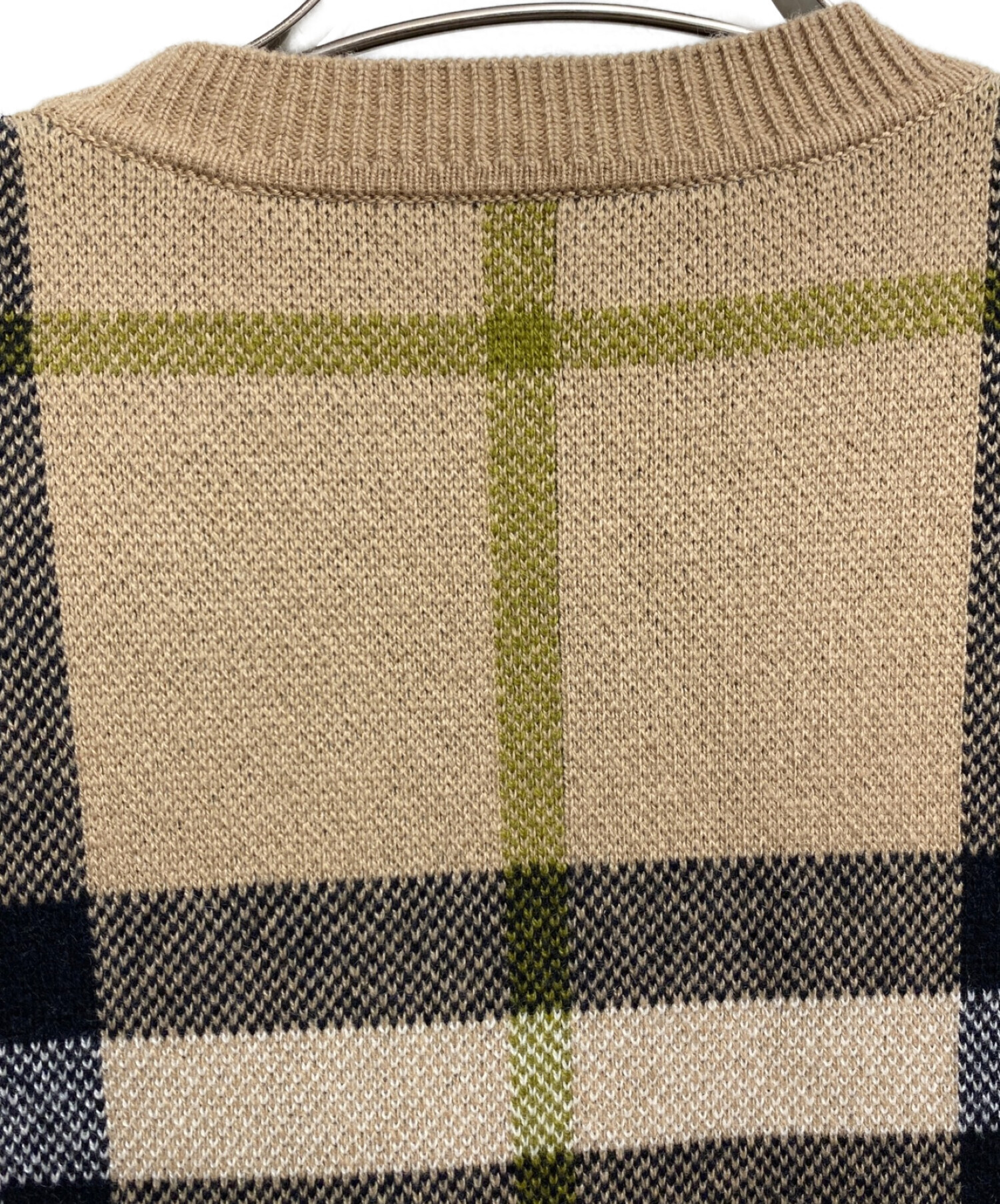 キ*ー様 Burberry Blue Label ベージュセーター Mサイズ カ バーバリーブルーレーベルBURBERRY BLUE LABEL カシミヤ混紡ウール
