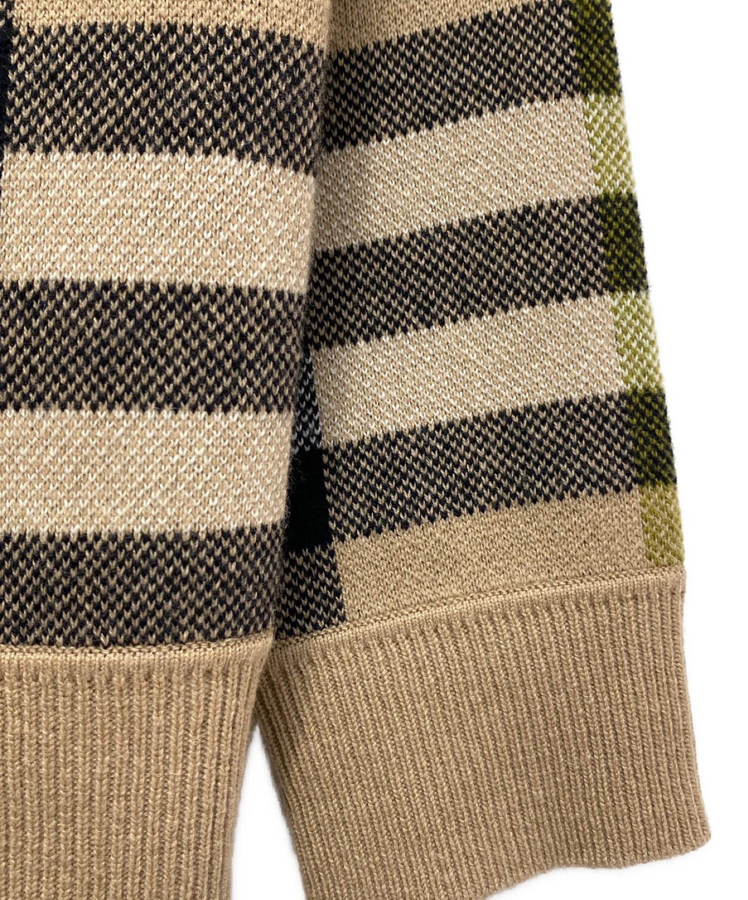 中古・古着通販】BURBERRY (バーバリー) チェック柄カシミヤセーター