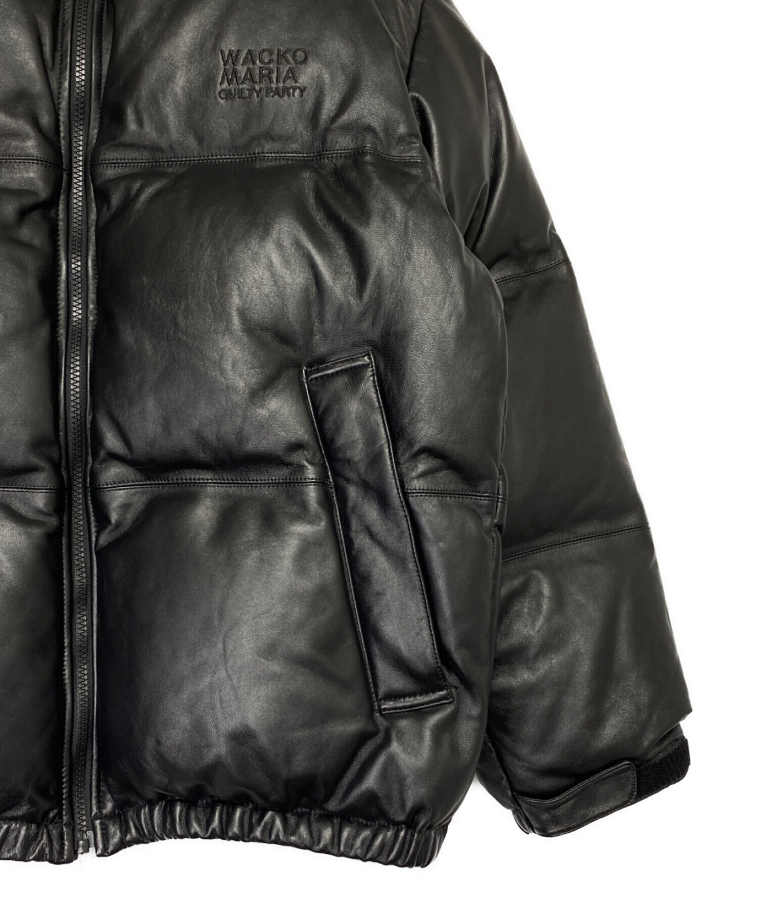 中古・古着通販】WACKO MARIA (ワコマリア) LEATHER DOWN JACKET -B 