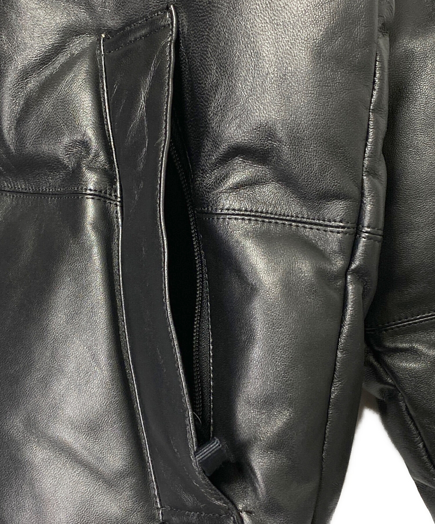中古・古着通販】WACKO MARIA (ワコマリア) LEATHER DOWN JACKET -B 
