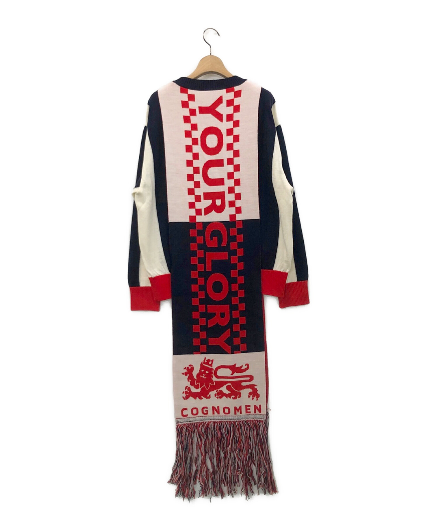 新品 COGNOMEN FOOTBALL フットボール ニット パーカー M COGNOMEN 
