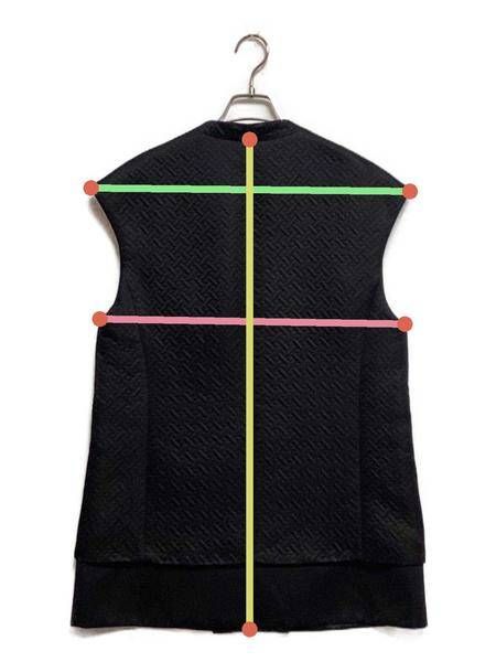 中古・古着通販】ADORE (アドーア) マトラッセジャガードジレ ブラック