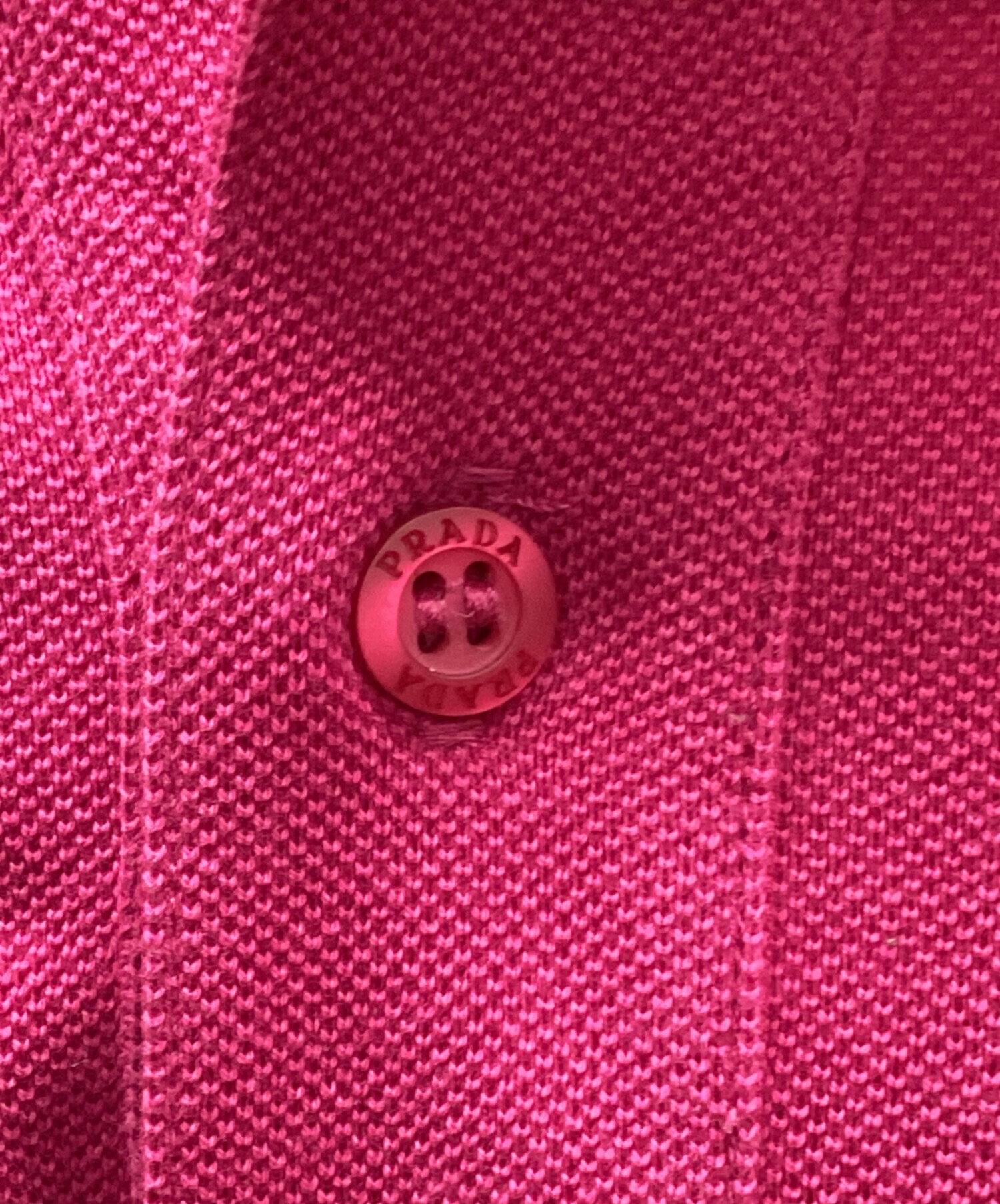 中古・古着通販】PRADA (プラダ) ポロシャツ ピンク サイズ:S
