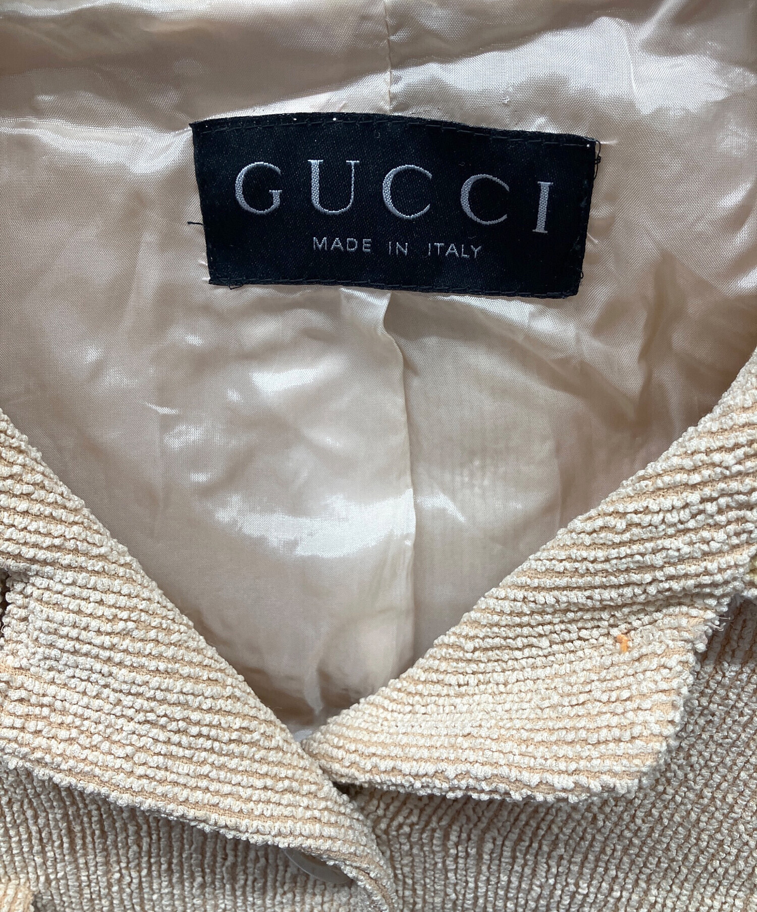 中古・古着通販】GUCCI (グッチ) セットアップスーツ ベージュ サイズ